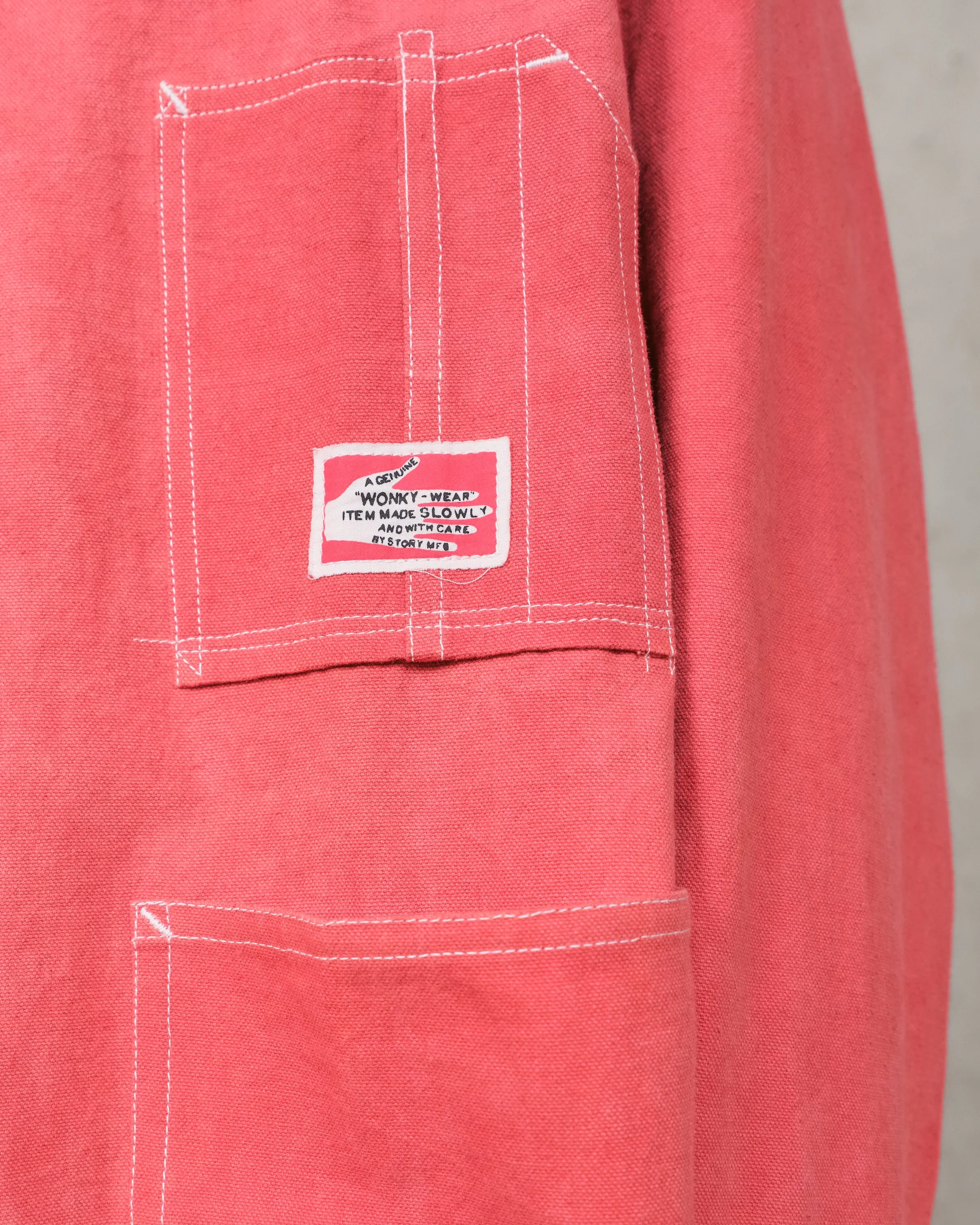 Railroad Jacket - Pink Wonky-Wear sold by Story Mfg. product image thumbnail 4