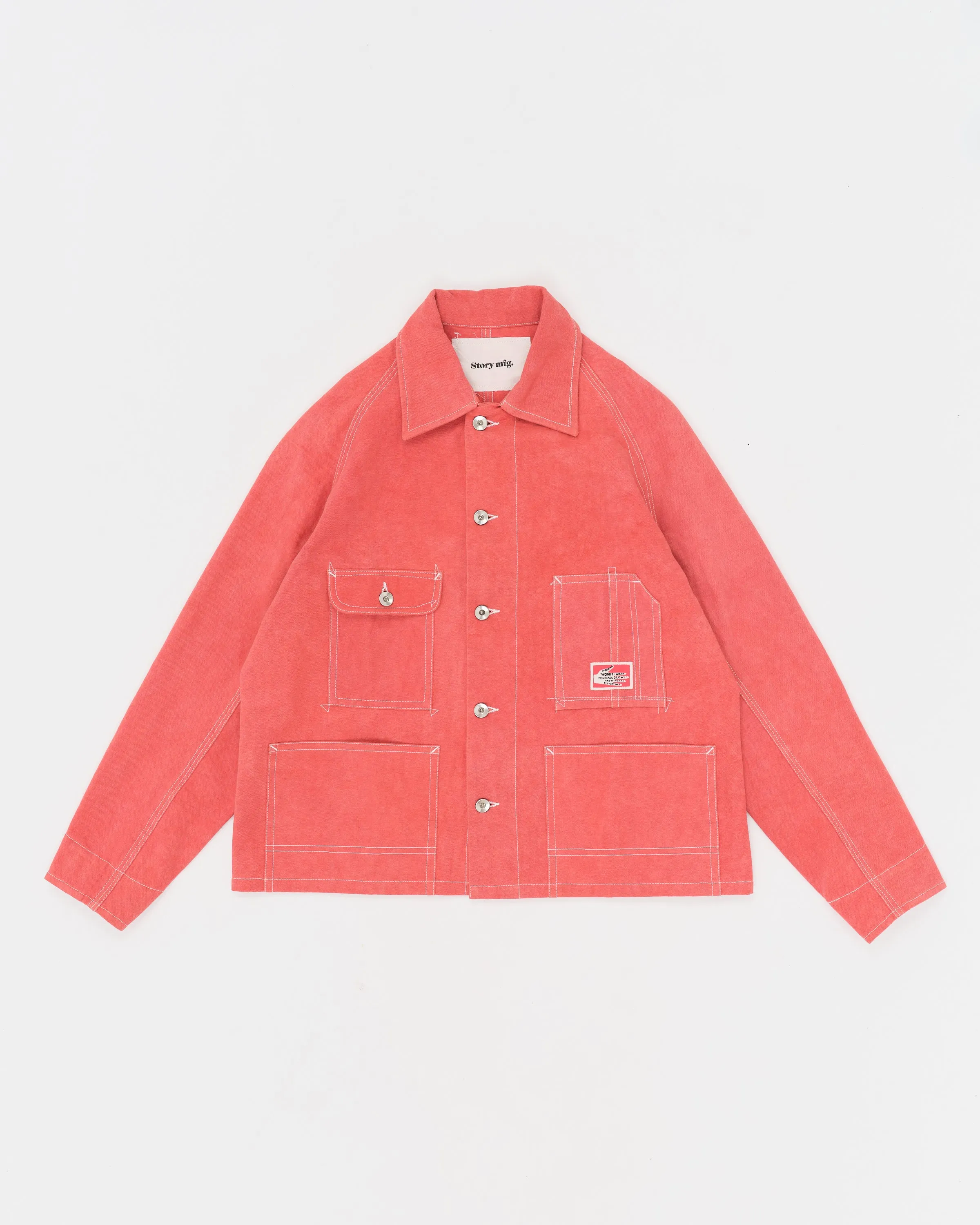 Railroad Jacket - Pink Wonky-Wear sold by Story Mfg. product image thumbnail 3