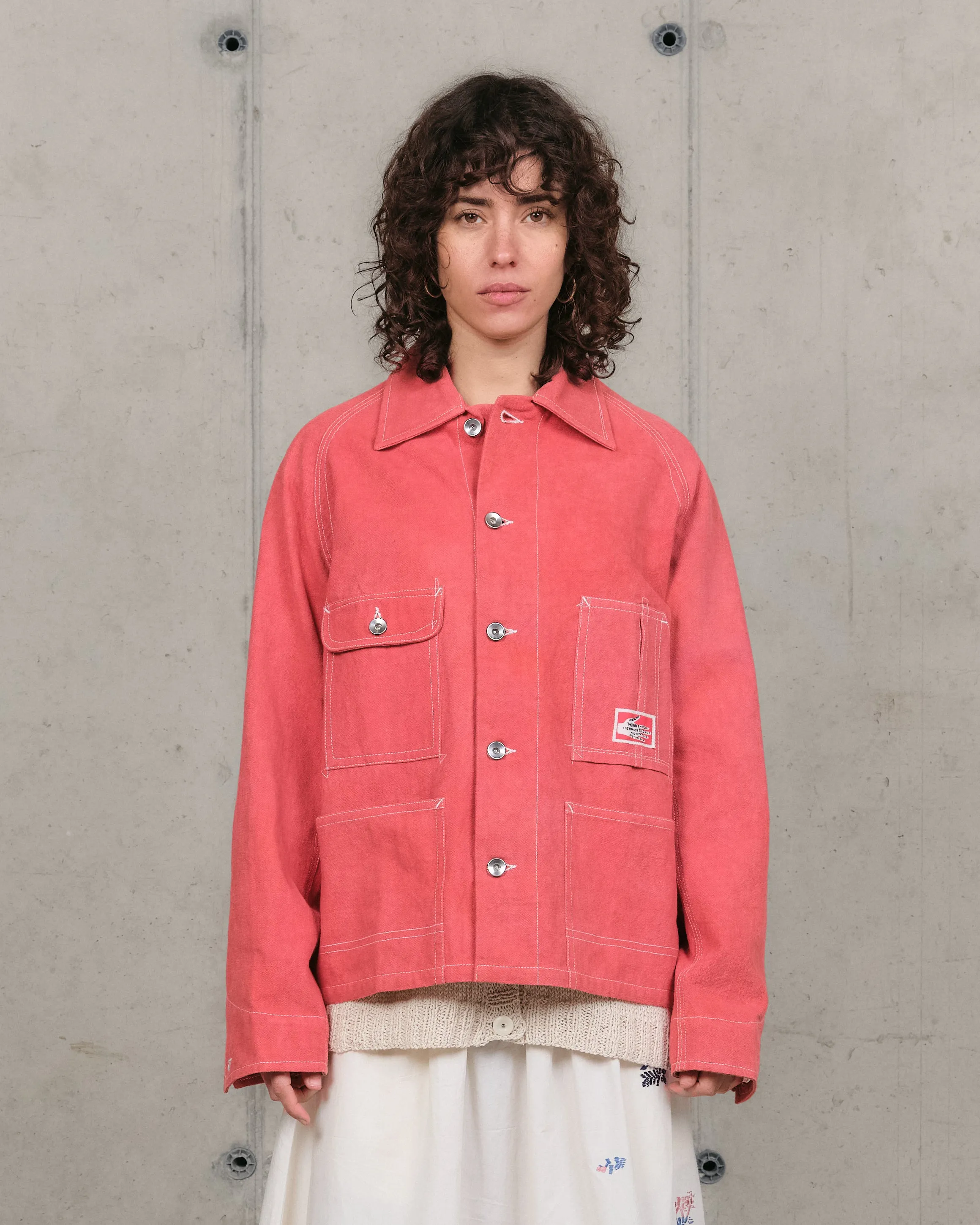 Railroad Jacket - Pink Wonky-Wear sold by Story Mfg.