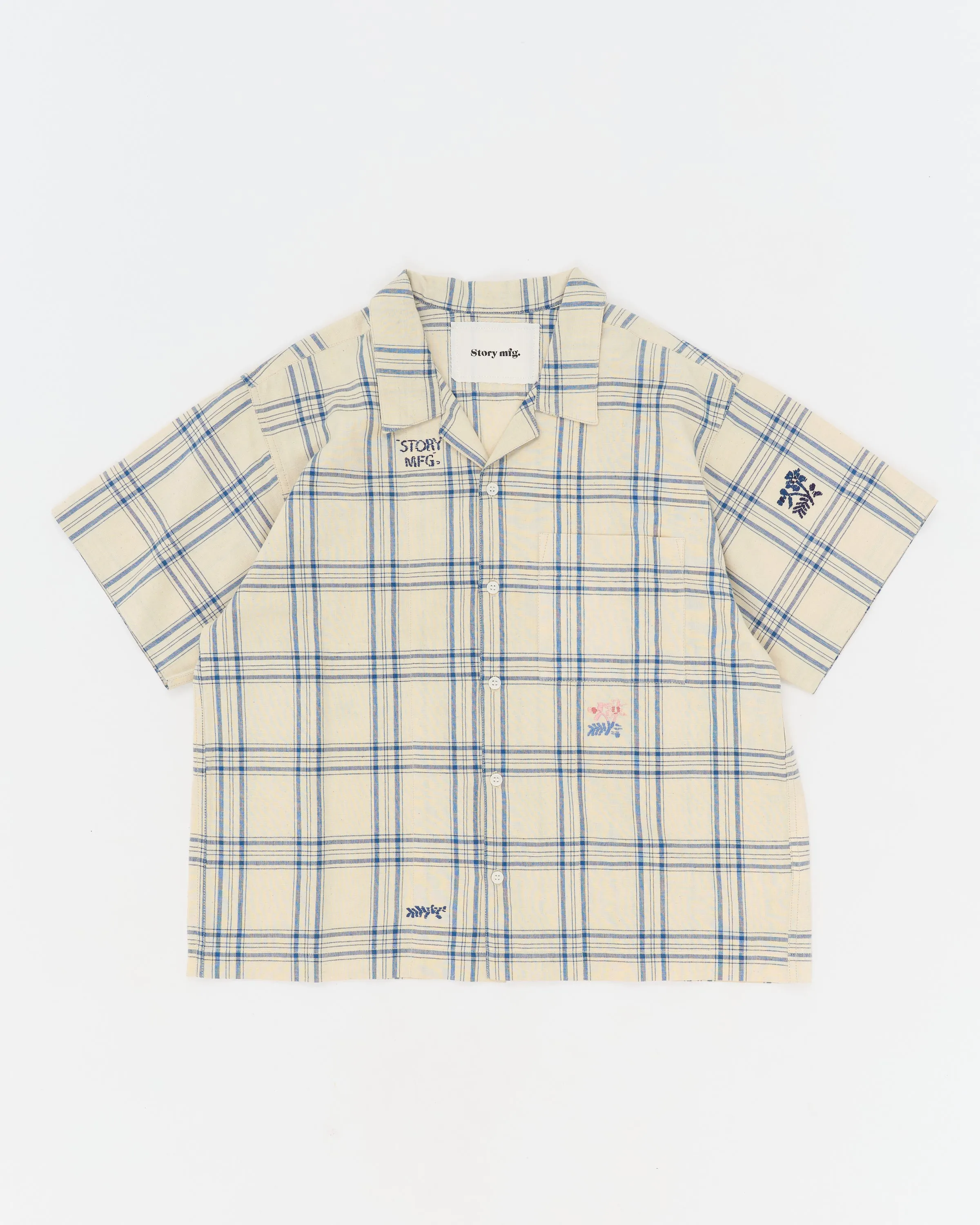 Greetings Shirt SS - French Gingham Interrupted sold by Story Mfg. product image thumbnail 3
