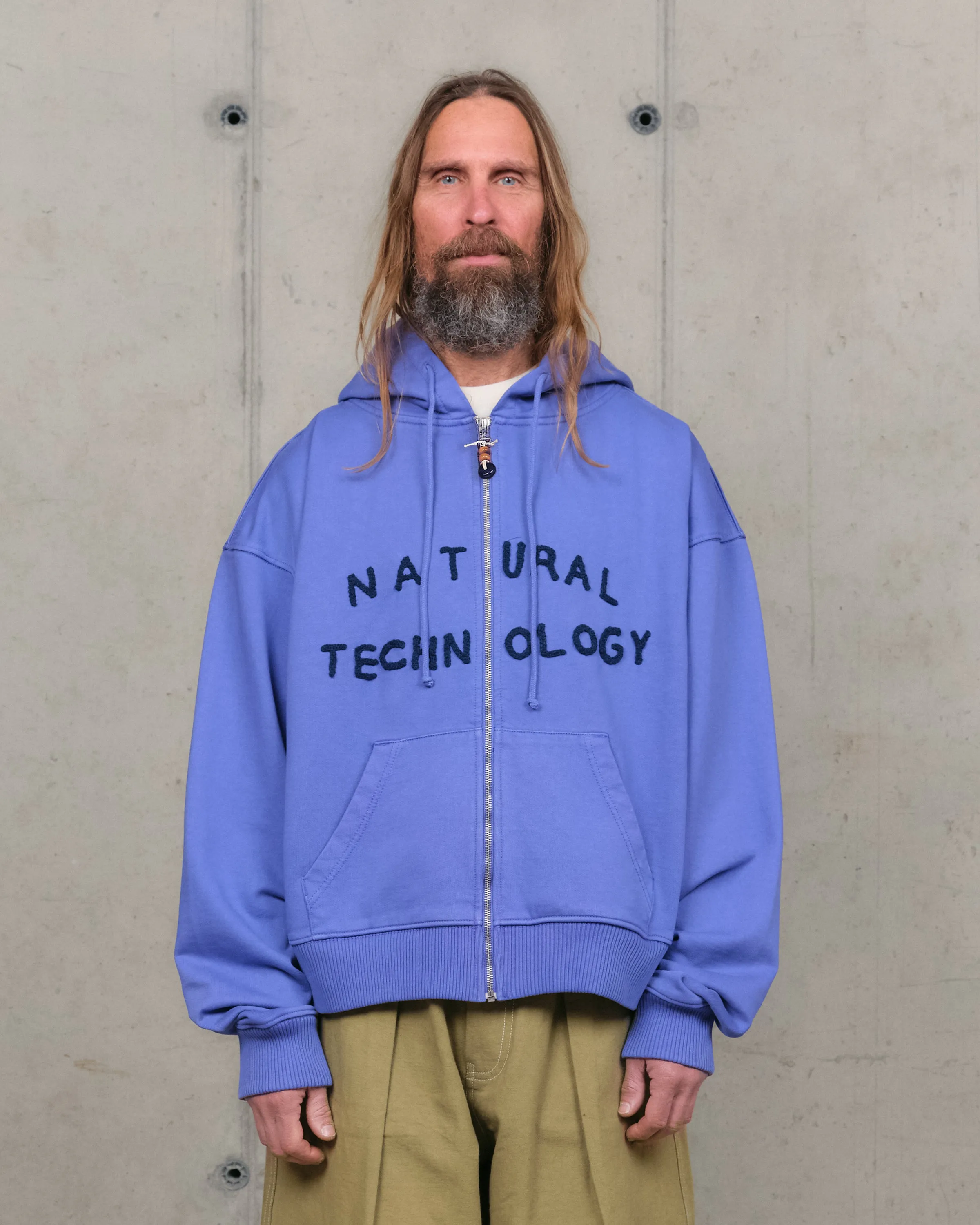 Geo Zip Hoodie - Purple sold by Story Mfg.