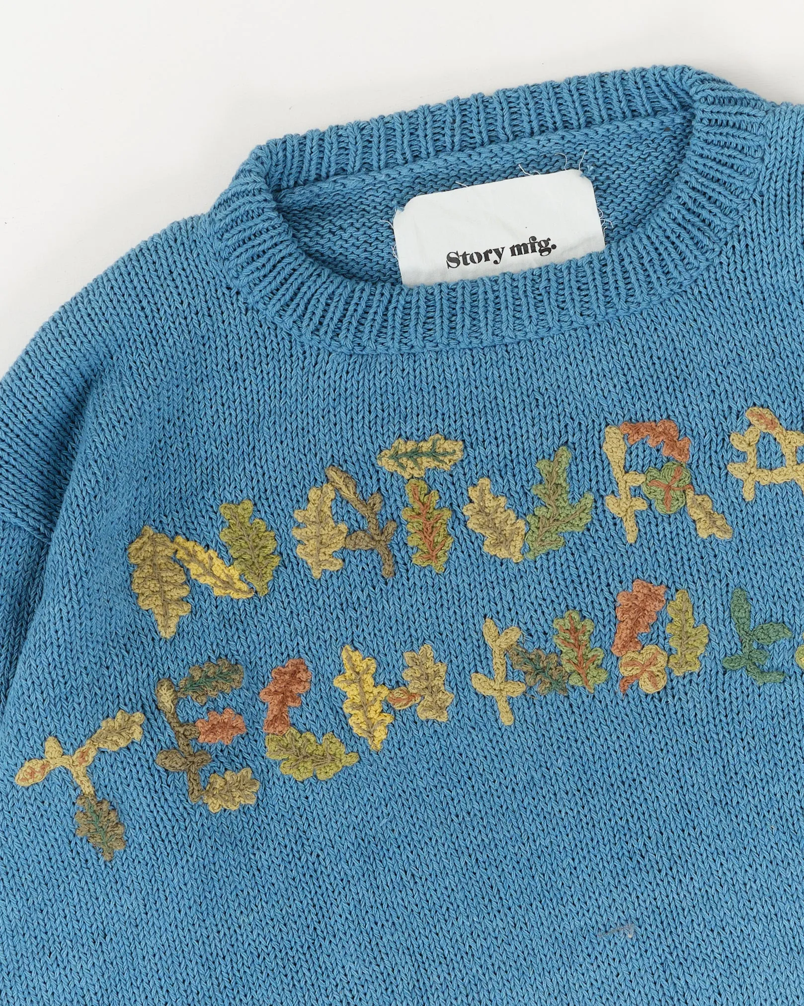 Furrow Knit Jumper - Indigo Natural Tech sold by Story Mfg. product image thumbnail 4