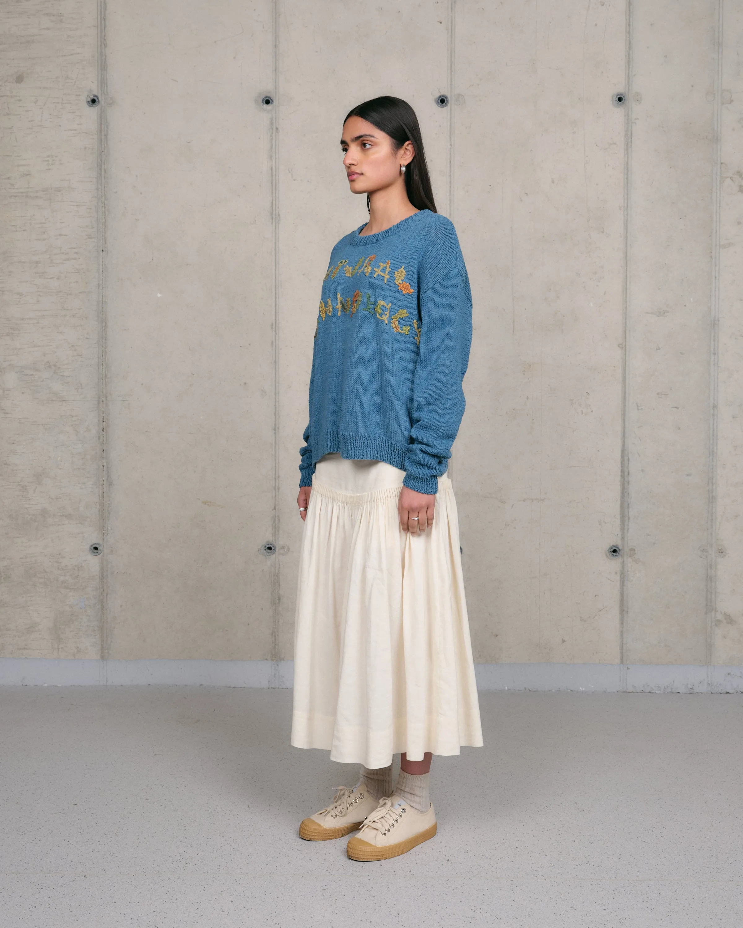 Furrow Knit Jumper - Indigo Natural Tech sold by Story Mfg. product image thumbnail 5