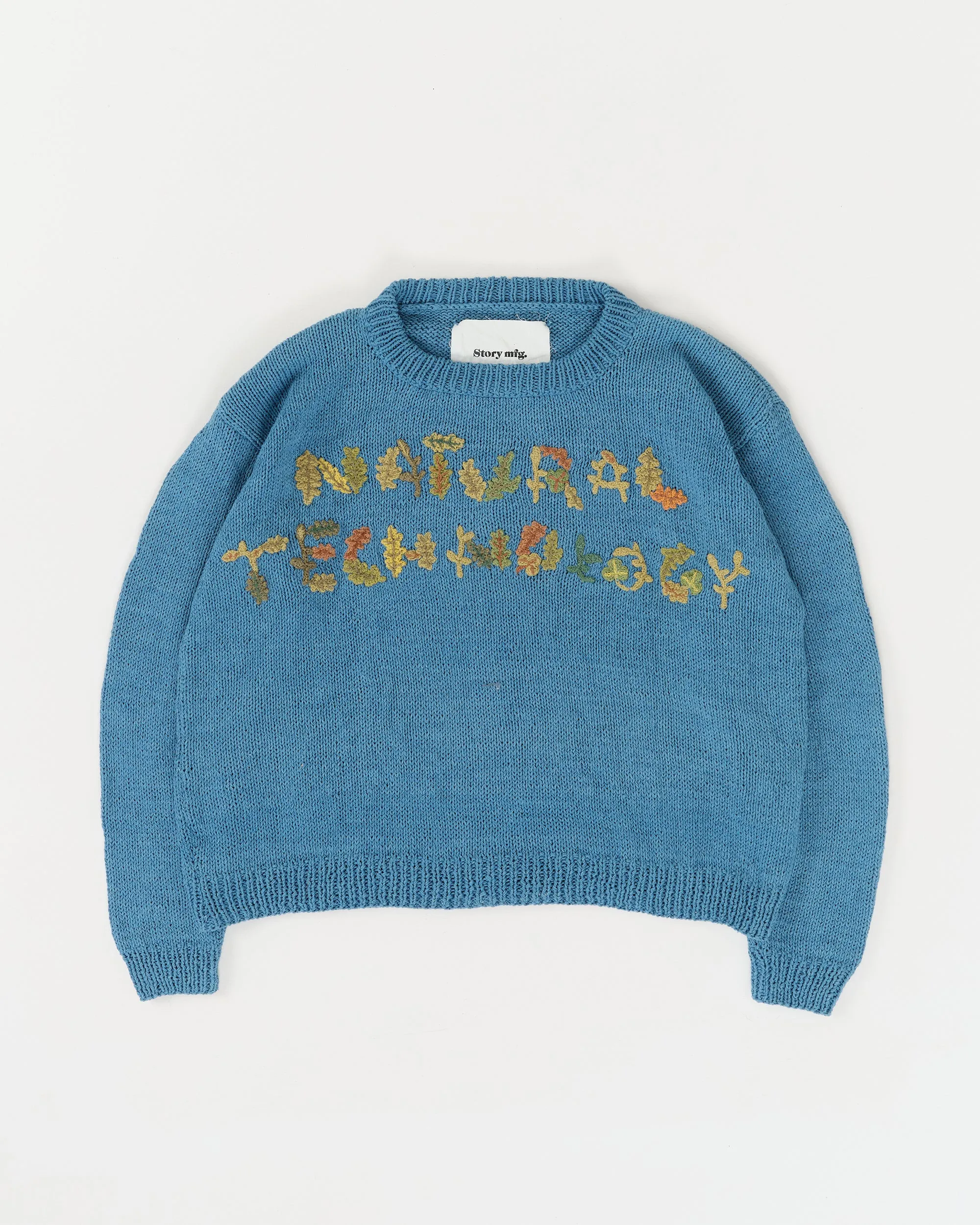 Furrow Knit Jumper - Indigo Natural Tech sold by Story Mfg. product image thumbnail 2