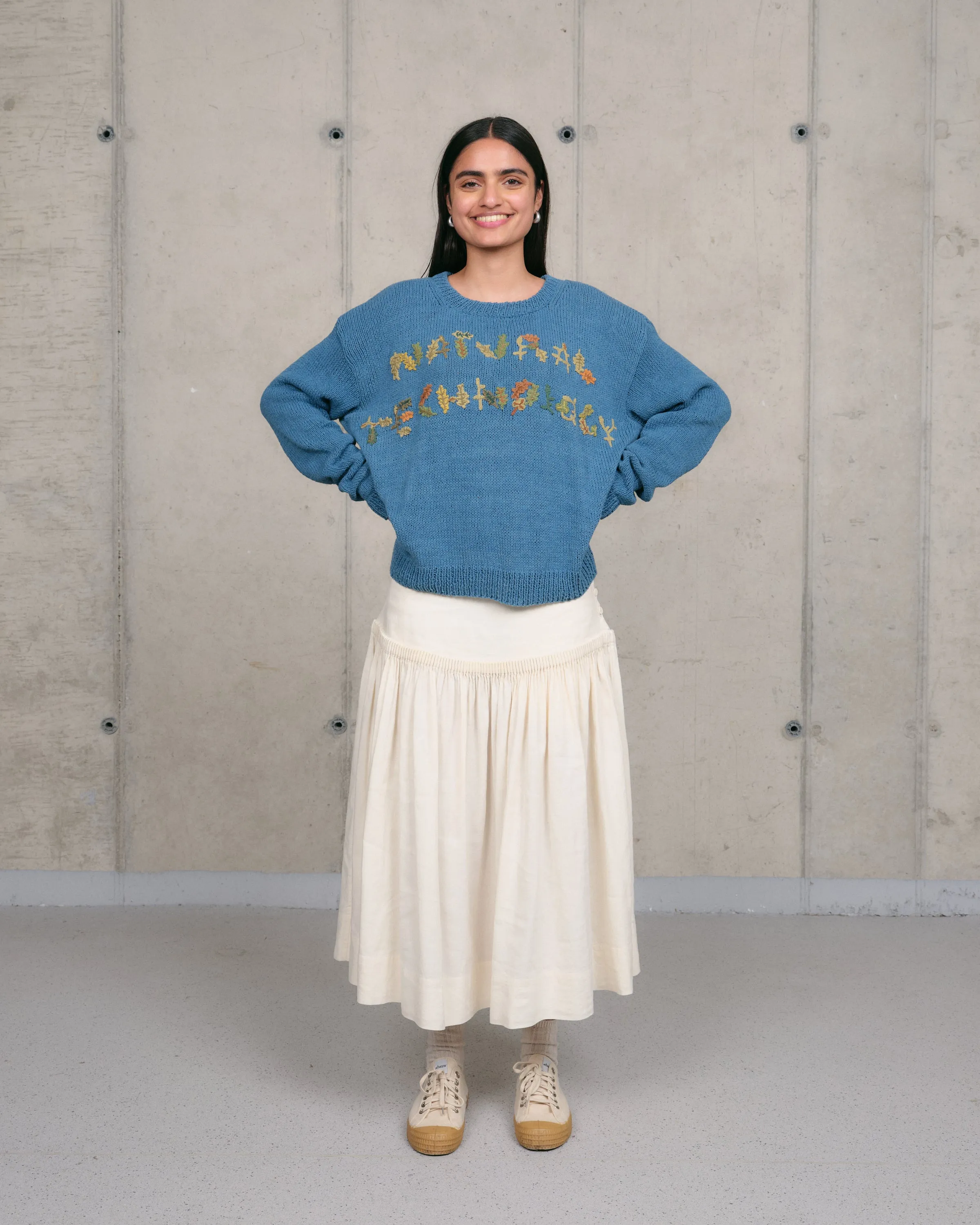 Furrow Knit Jumper - Indigo Natural Tech sold by Story Mfg. product image thumbnail 3