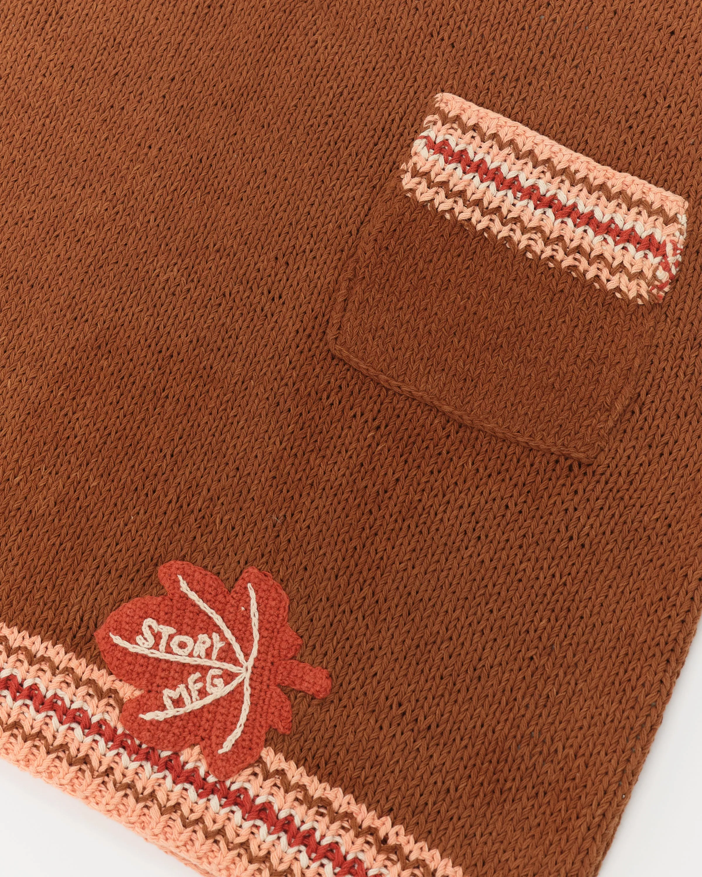 Bulb Knit Vest - Brown Leaf sold by Story Mfg. product image thumbnail 5