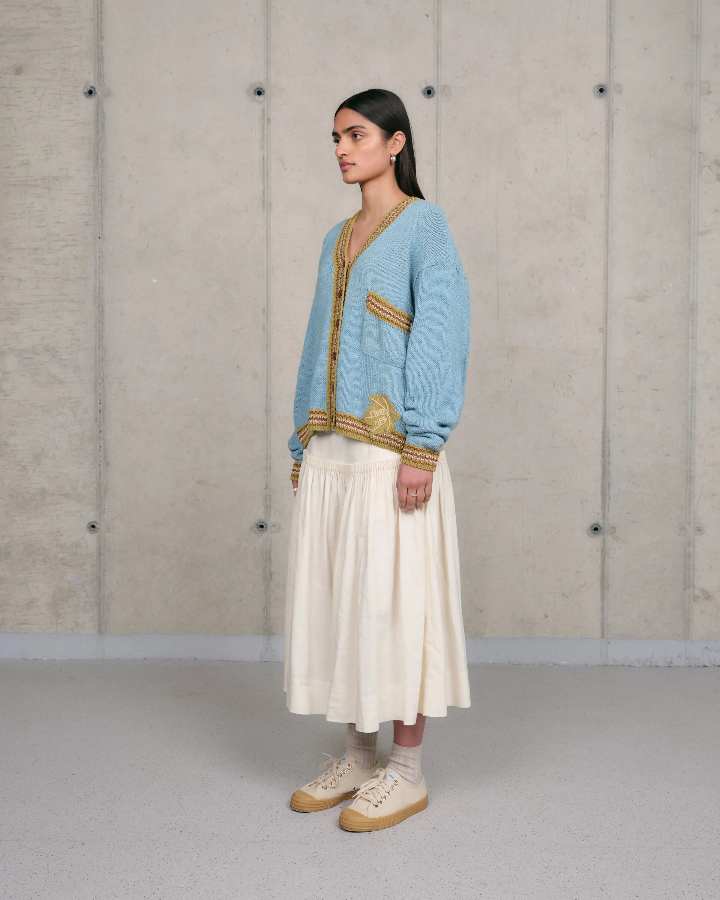 Bulb Knit Cardigan - Indigo Leaf sold by Story Mfg. product image thumbnail 5
