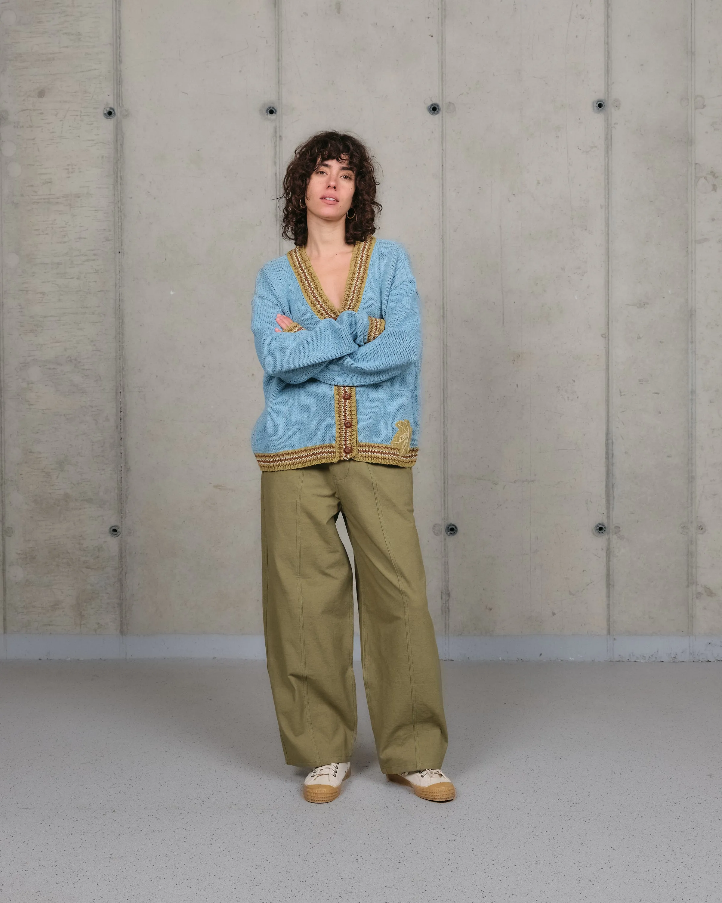 Bulb Knit Cardigan - Indigo Leaf sold by Story Mfg. product image thumbnail 2