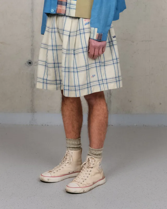 Bridge Shorts - French Gingham Interrupted sold by Story Mfg.