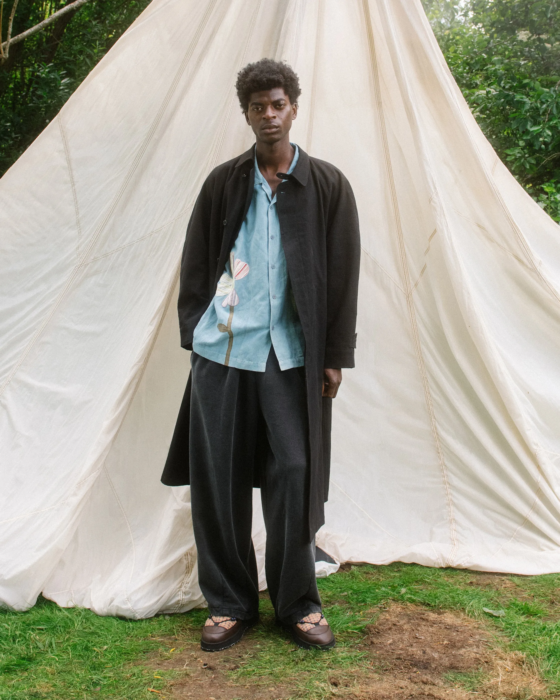 Atlas Overcoat - Black Slub sold by Story Mfg. product image thumbnail 4