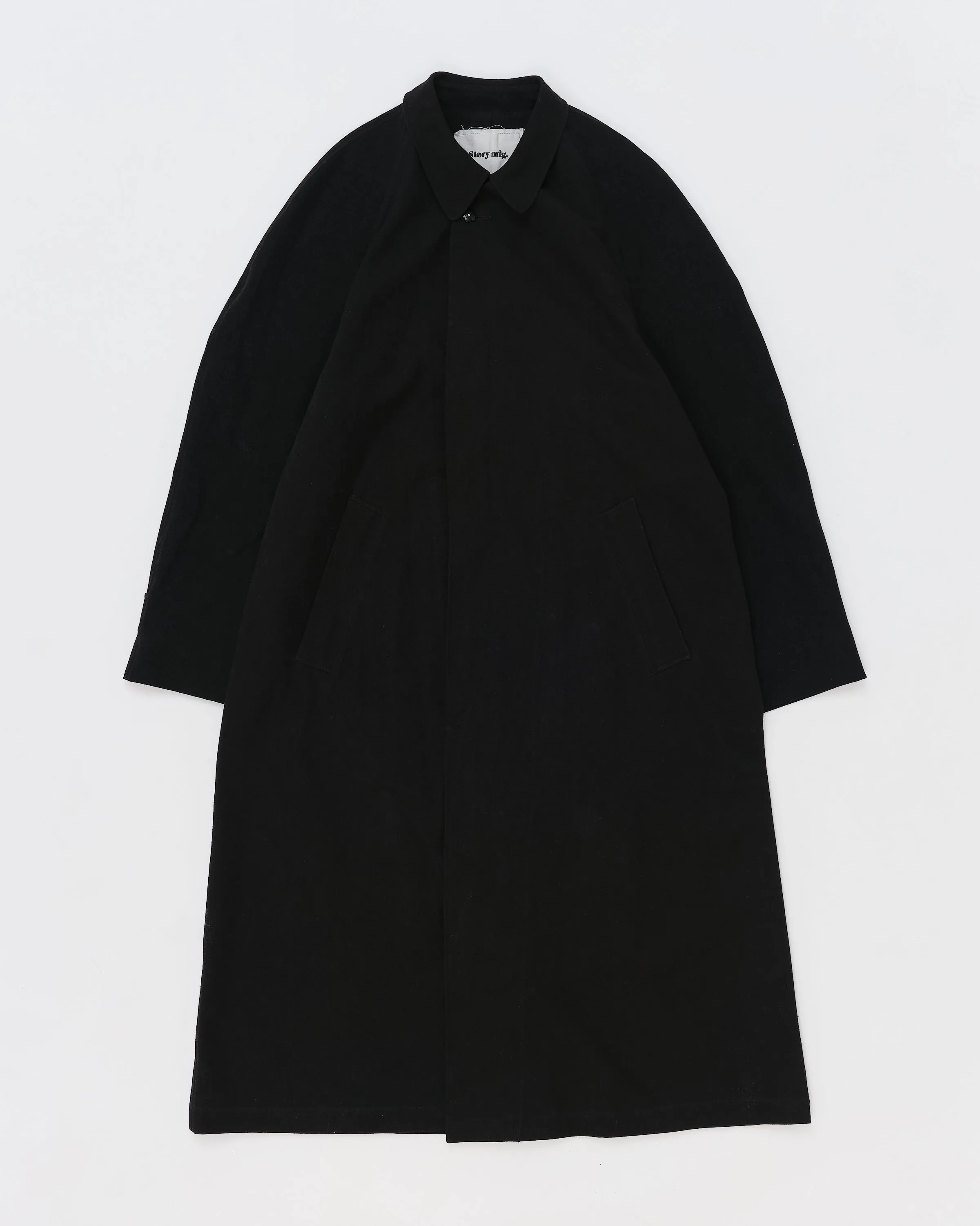 Atlas Overcoat - Black Slub sold by Story Mfg. product image thumbnail 3