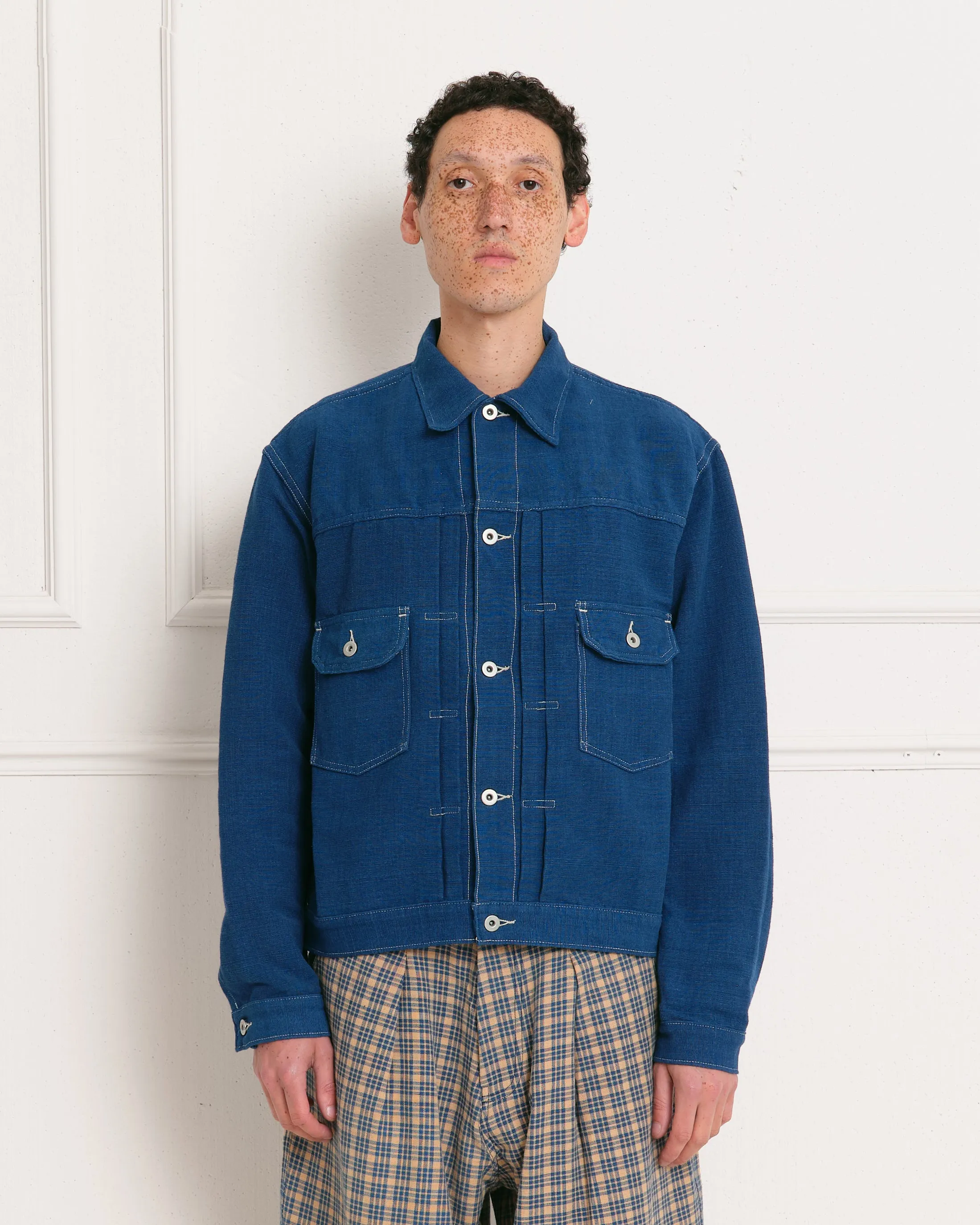Tuesday Jacket - Indigo Handloom sold by Story Mfg.