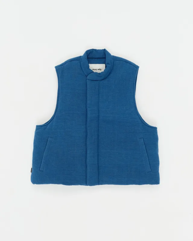 Sahab Vest - Indigo Handloom sold by Story Mfg.