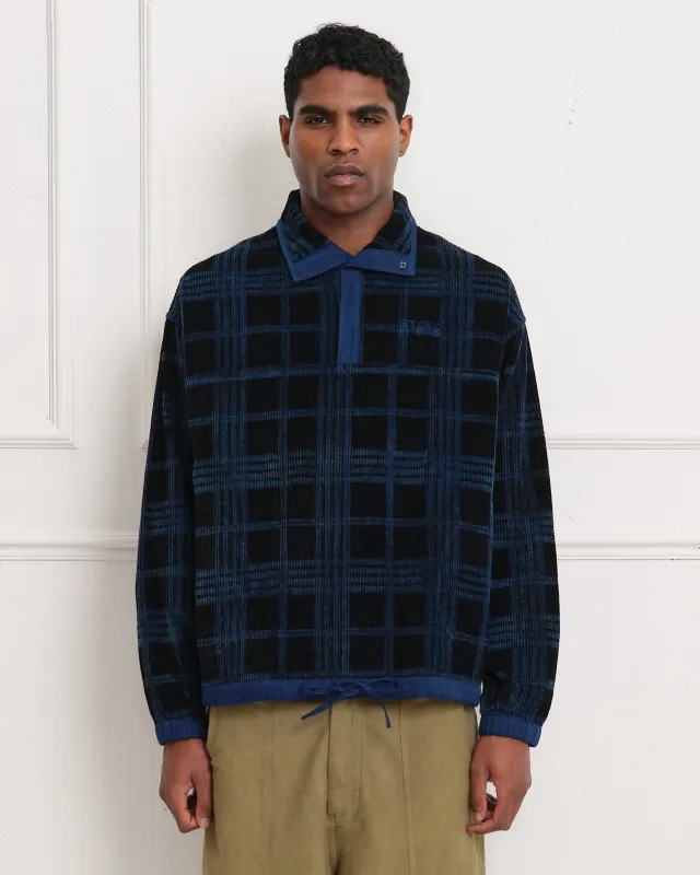 Polite Pullover - Midnight Resist Check made by Story Mfg.