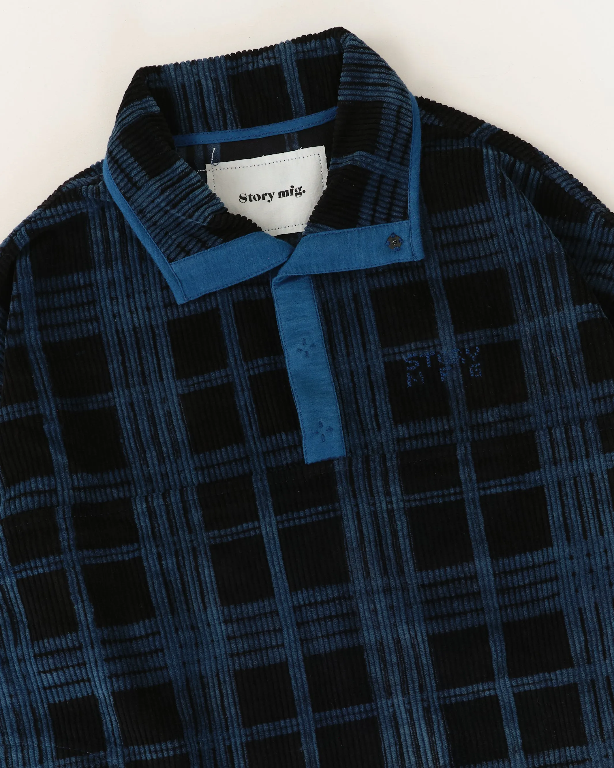 Polite Pullover - Midnight Resist Check sold by Story Mfg. product image thumbnail 5