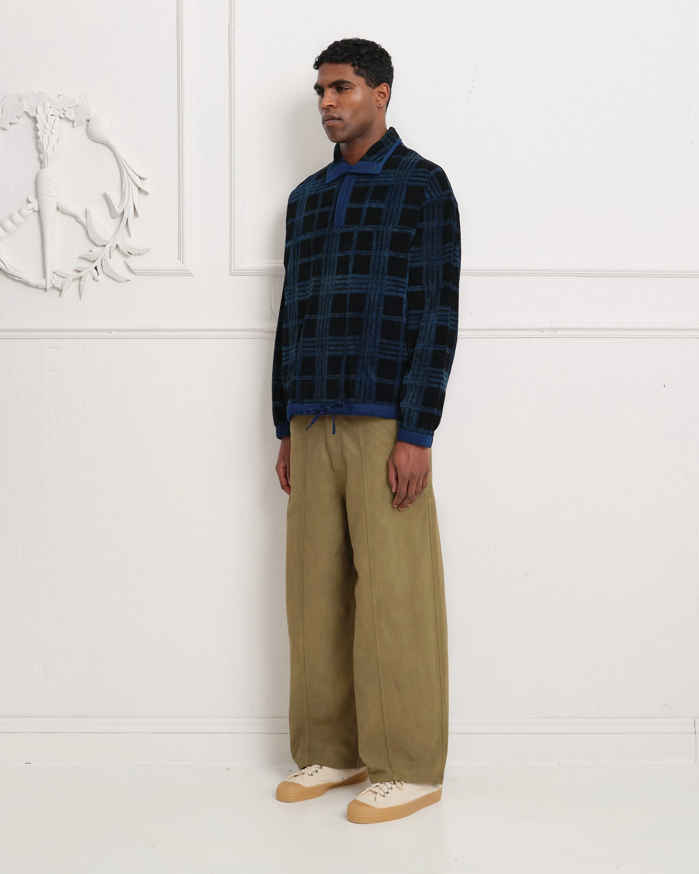 Polite Pullover - Midnight Resist Check sold by Story Mfg. product image thumbnail 4