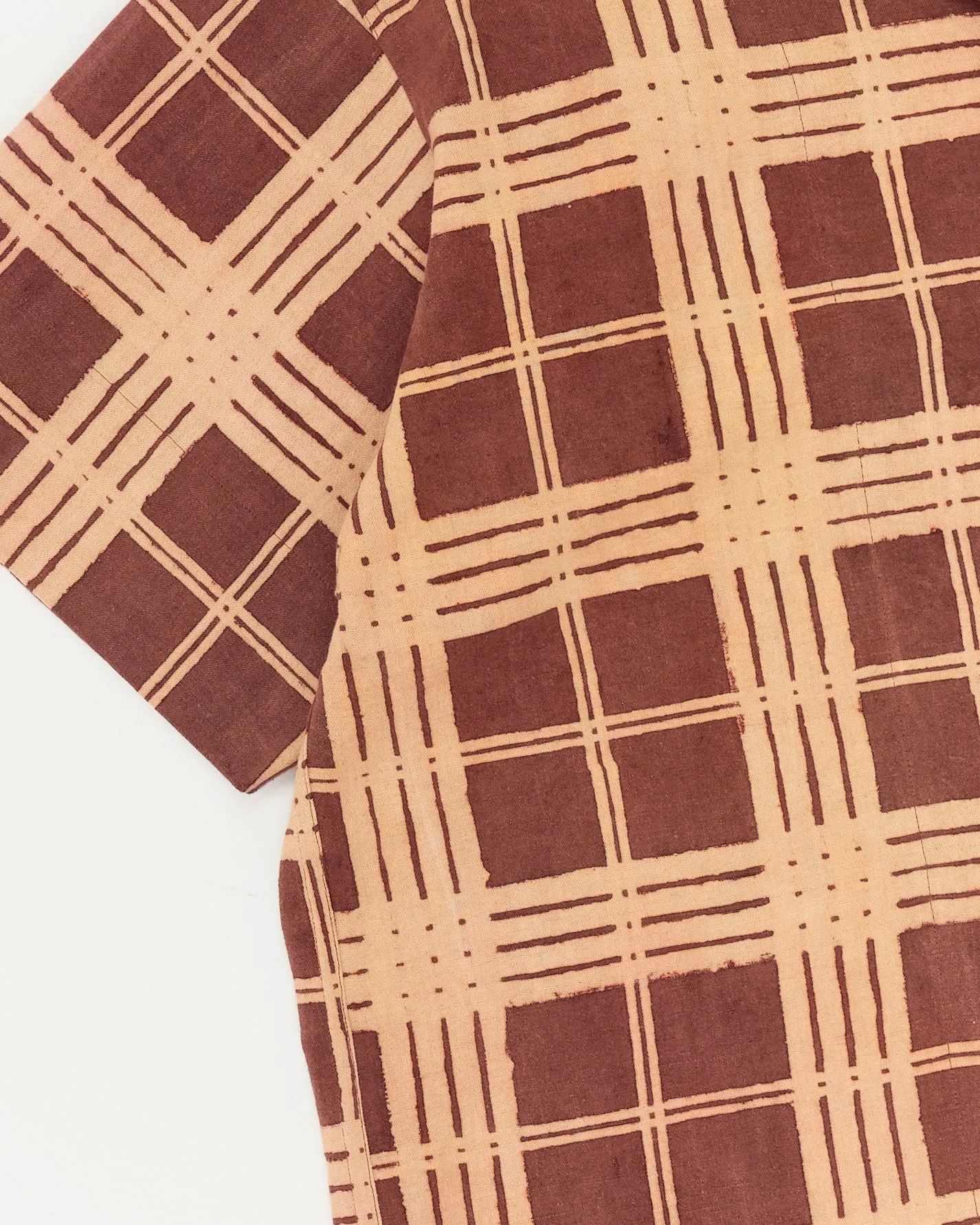 Greetings Shirt SS - Brown Resist Check sold by Story Mfg. product image thumbnail 4