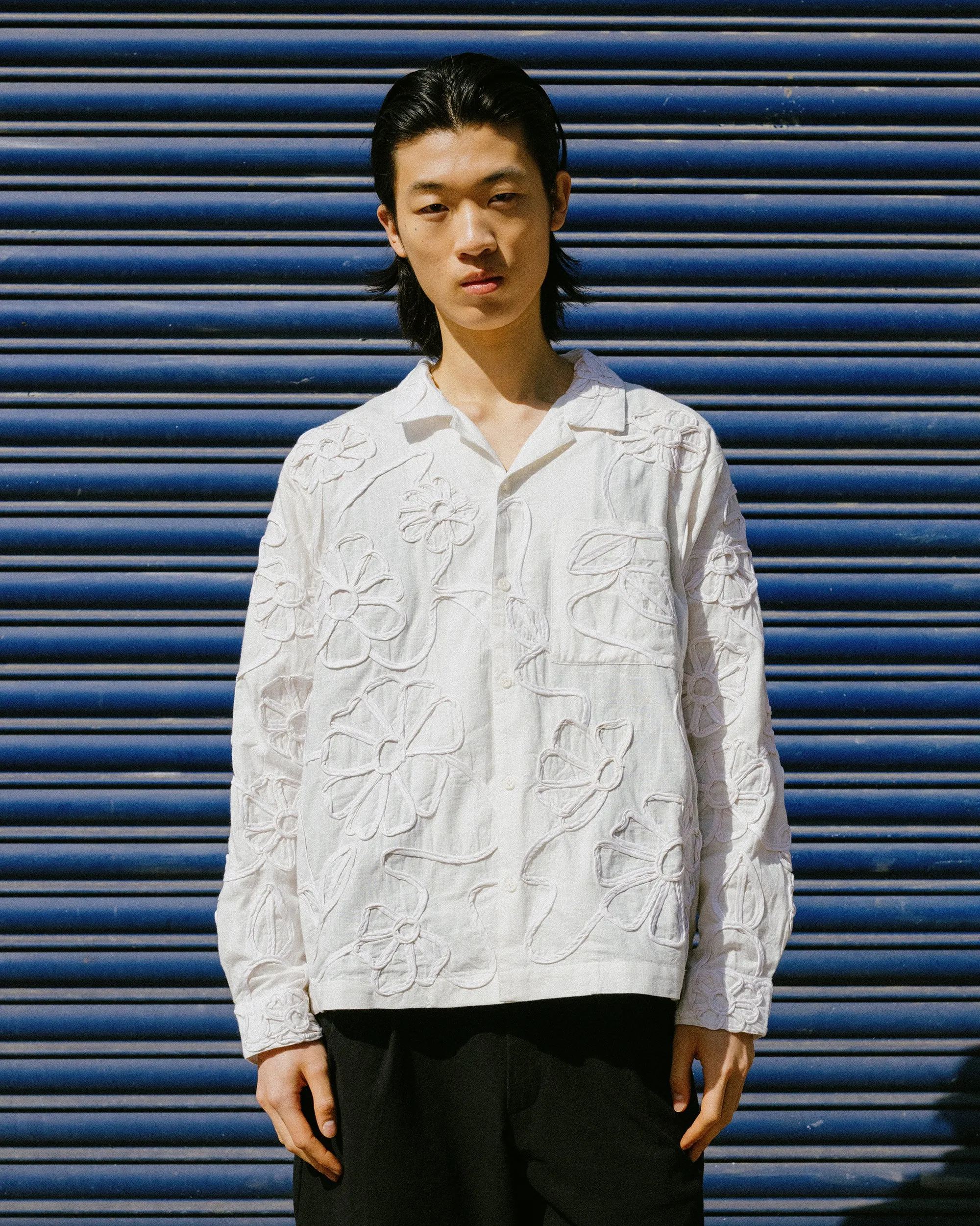 Greetings Shirt LS - Ecru Ribbon sold by Story Mfg. product image thumbnail 2