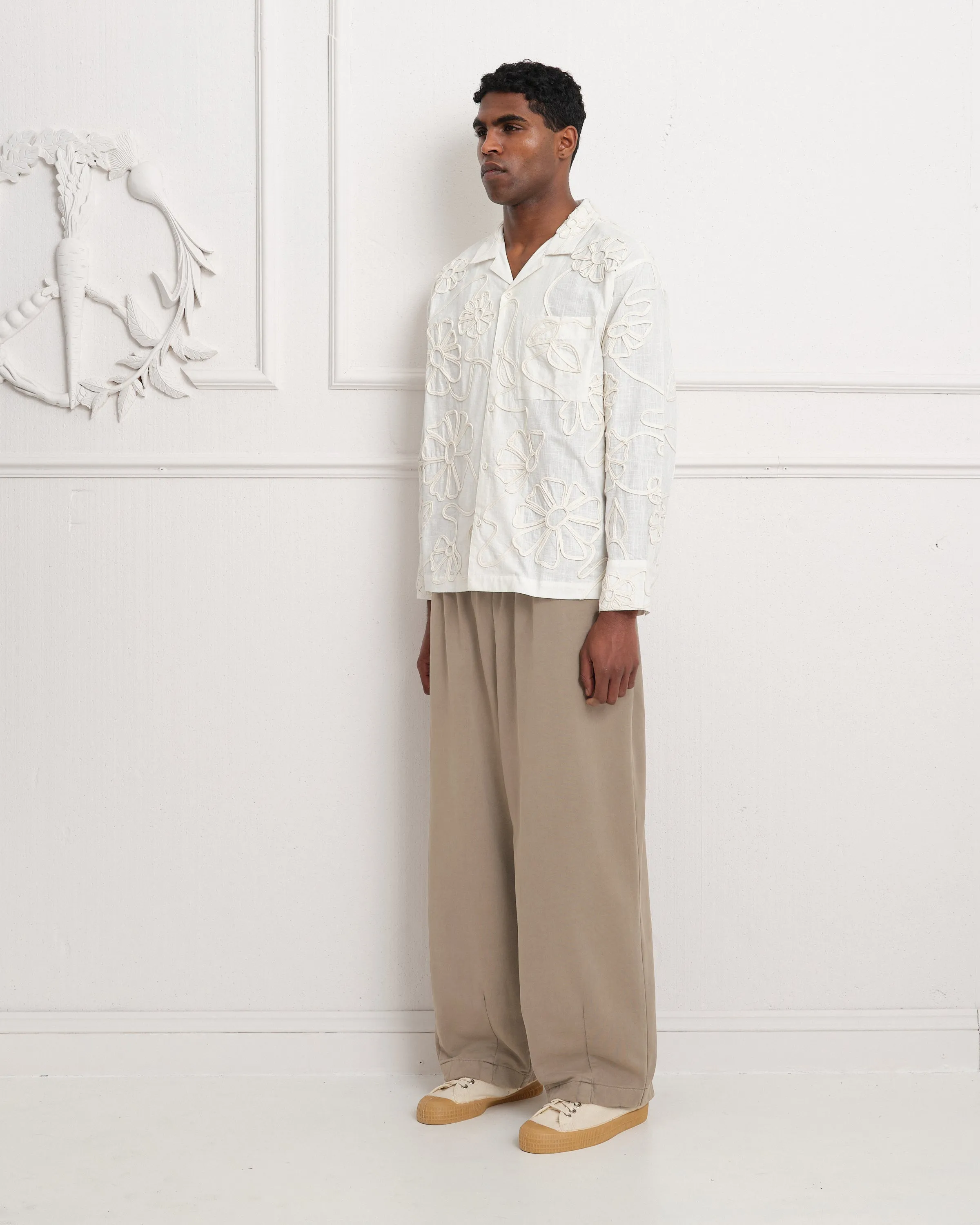 Greetings Shirt LS - Ecru Ribbon sold by Story Mfg. product image thumbnail 5