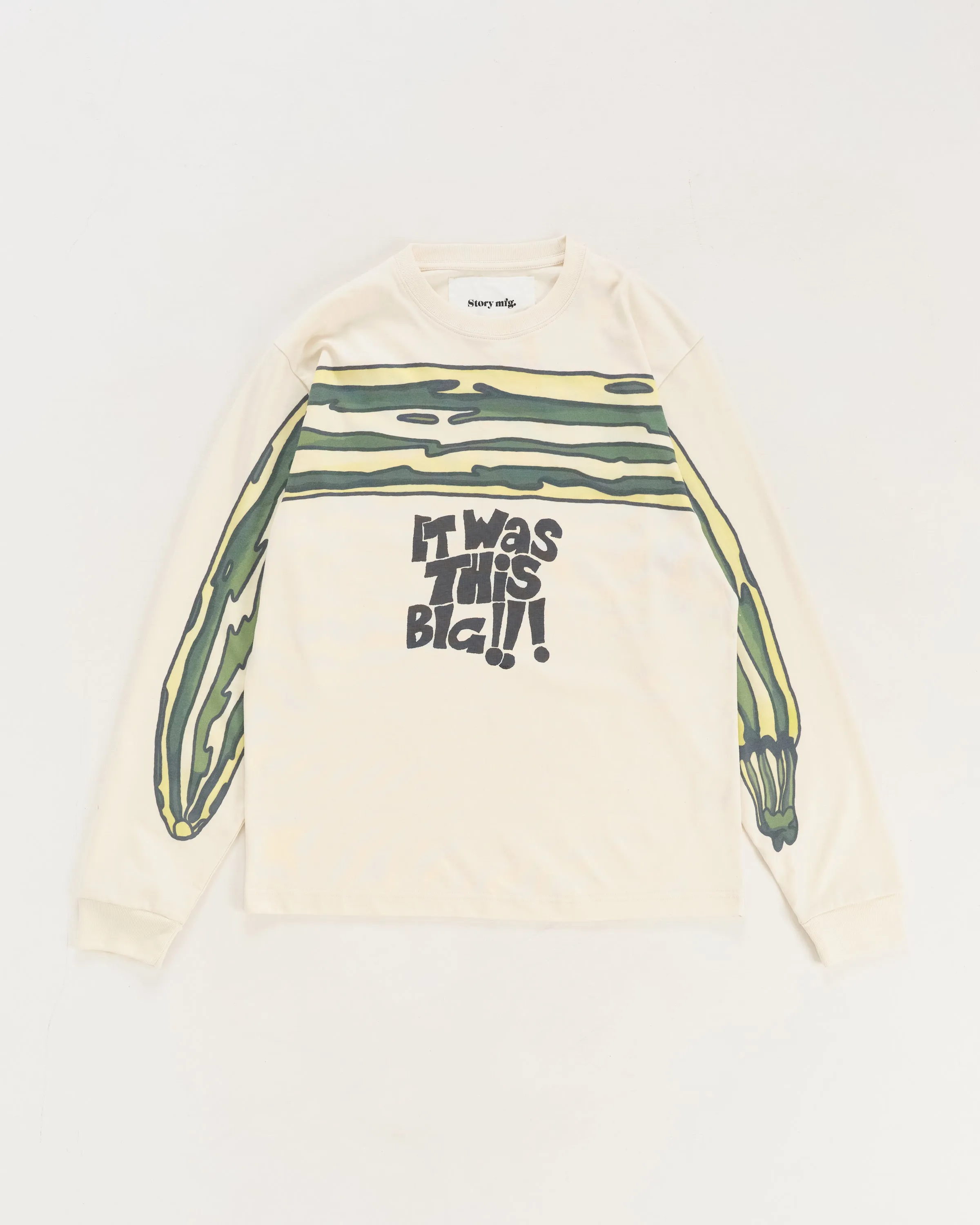 Grateful Tee LS - Ecru This Big sold by Story Mfg.