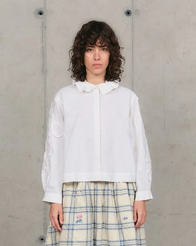 Ella Blouse - Ecru Story sold by Story Mfg.