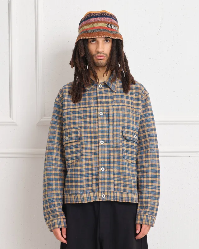 Tuesday Jacket - Mud Check Handloom sold by Story Mfg.