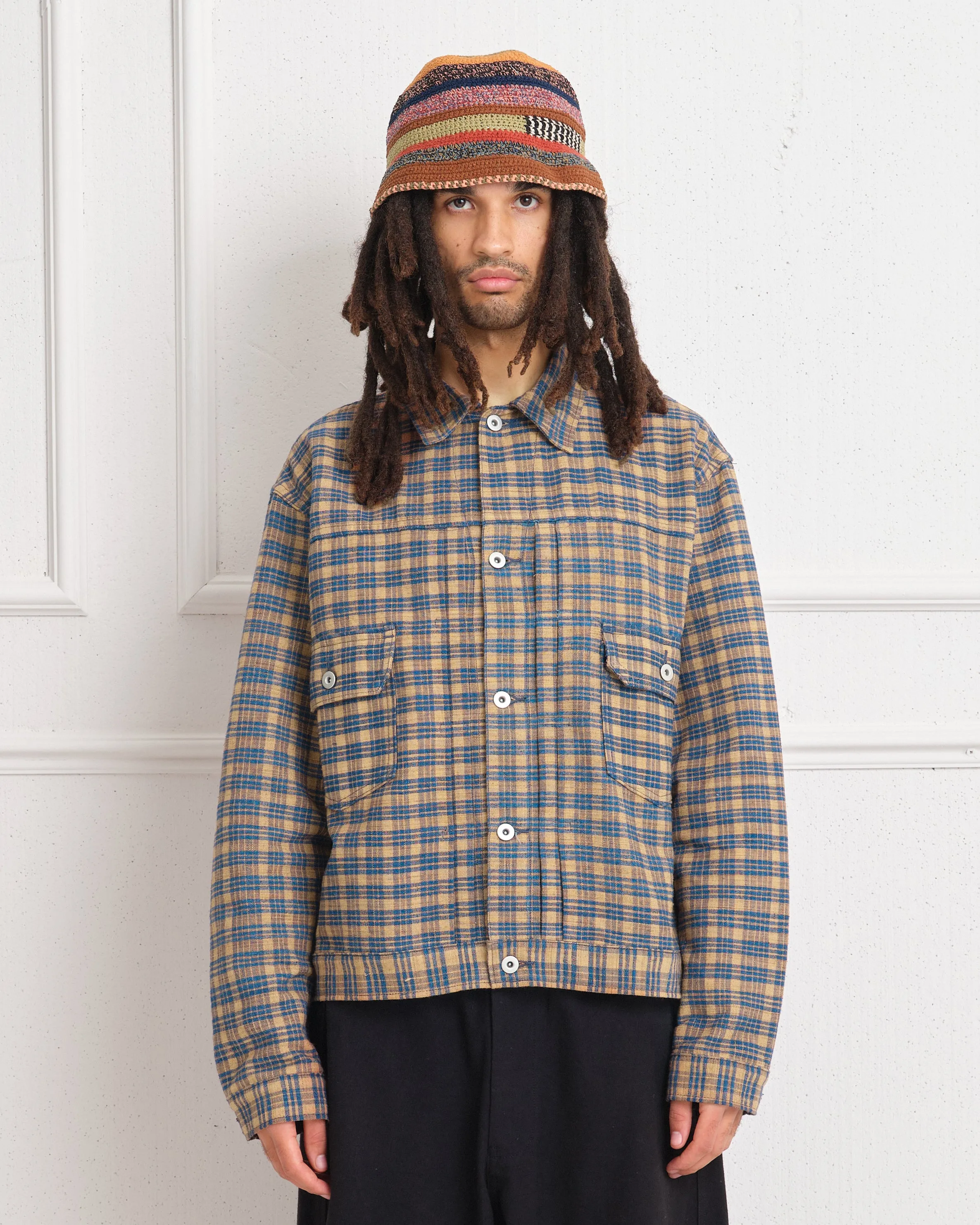 Tuesday Jacket - Mud Check Handloom sold by Story Mfg.
