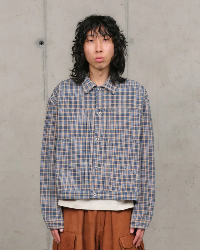 Sundae Jacket - Mud Check Handloom sold by Story Mfg.
