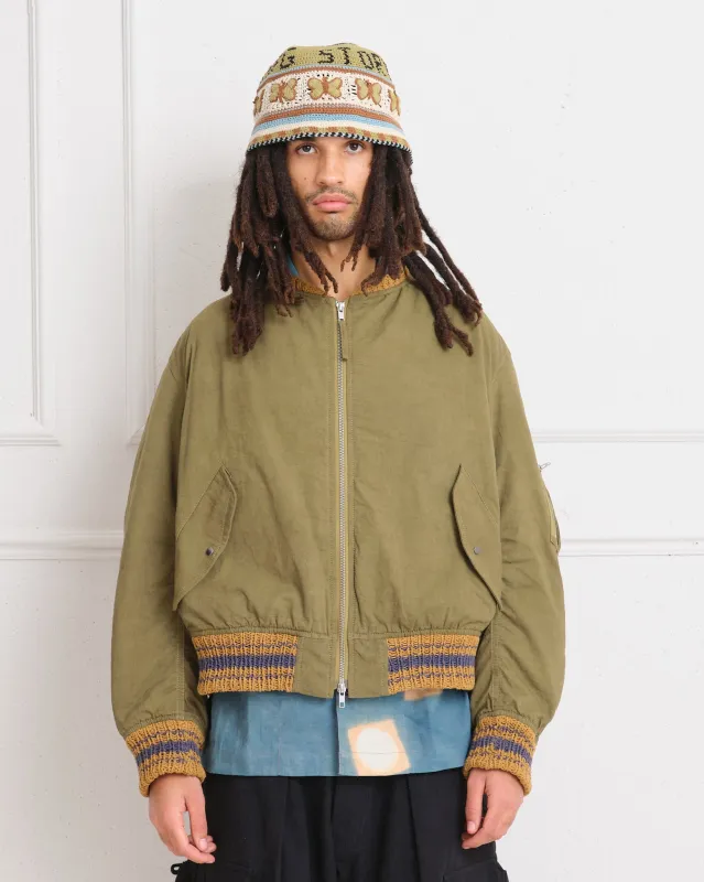 Seed Bomber - Olive Wonky-Wear made by Story Mfg.