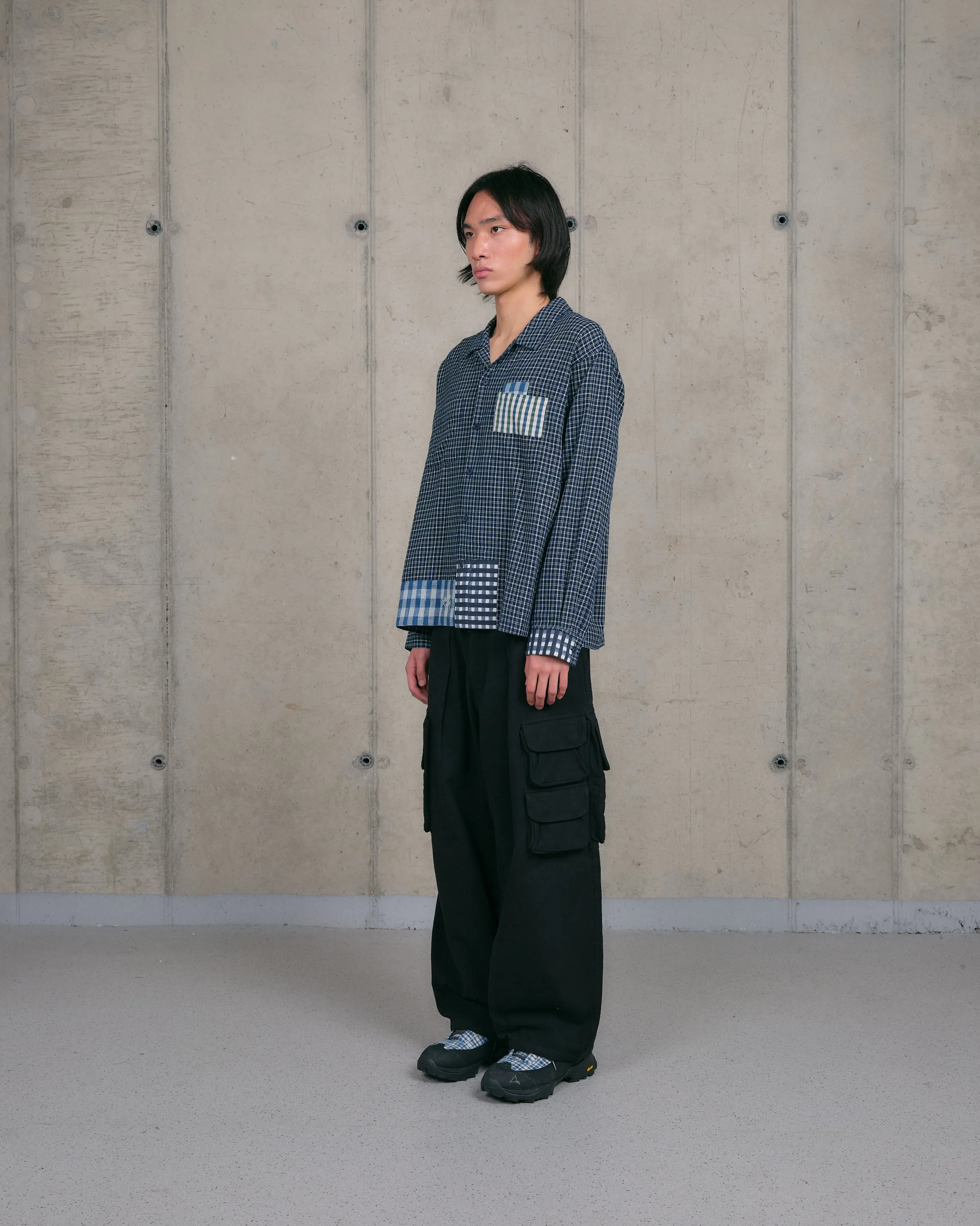 PA Shirt LS - Indigo Picnic Handloom sold by Story Mfg. product image thumbnail 3