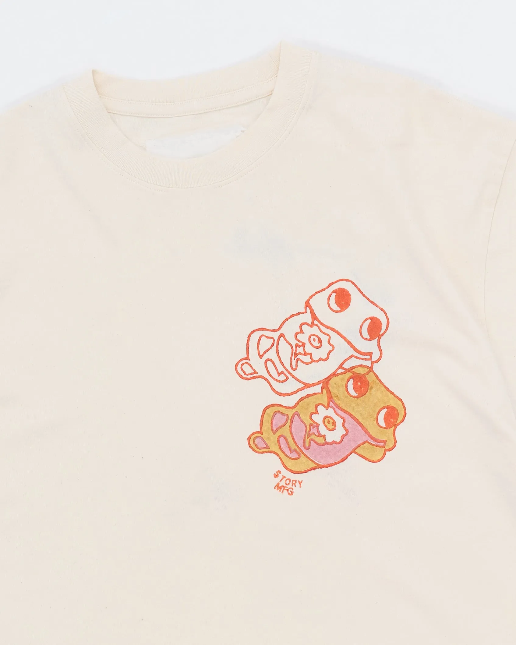 Grateful Tee SS - Ecru Earth Trip Heart sold by Story Mfg. product image thumbnail 3