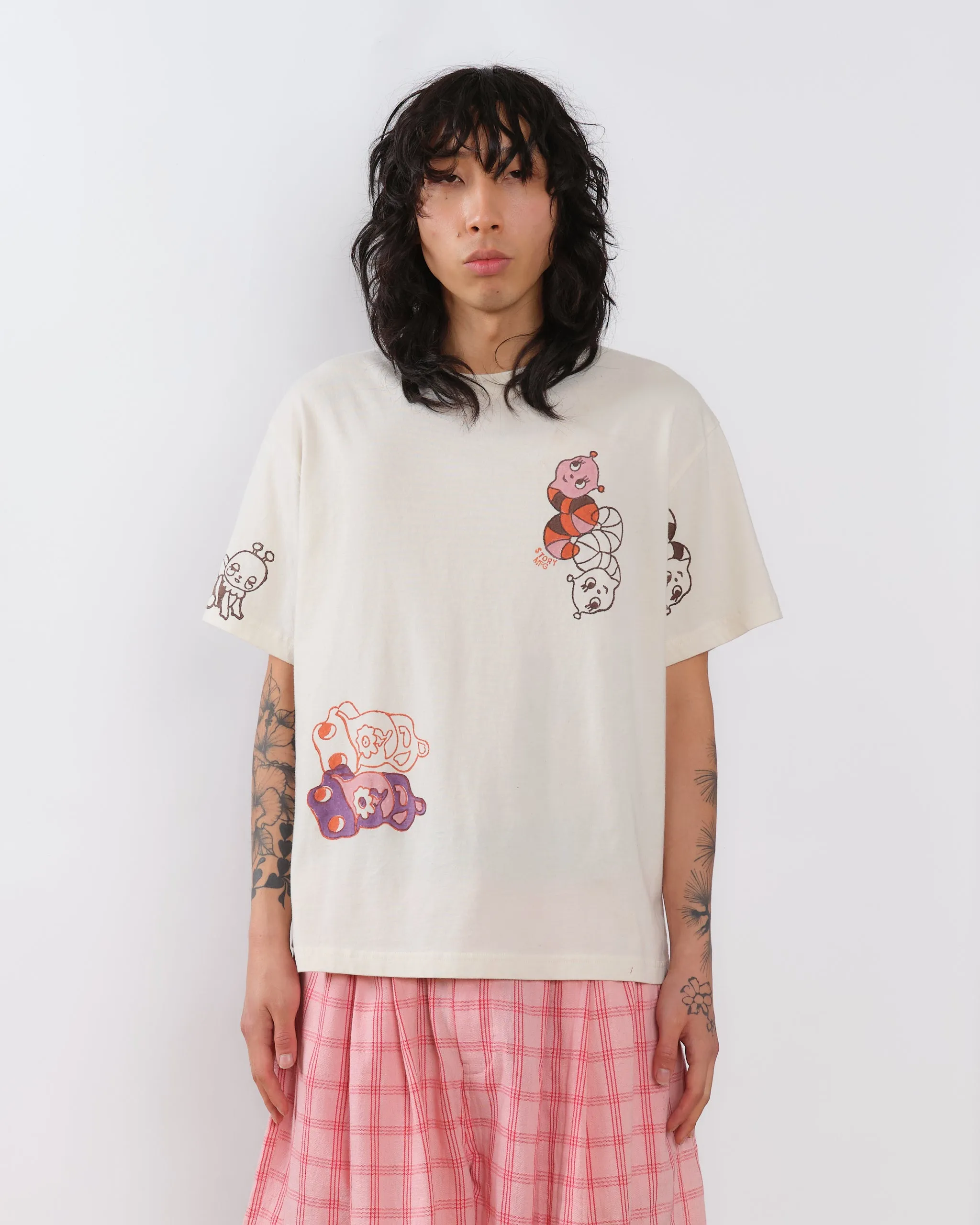 Grateful Tee SS - Ecru Earth Trip Spiral sold by Story Mfg. product image thumbnail 2