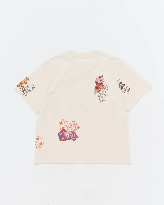 Grateful Tee SS - Ecru Earth Trip Spiral sold by Story Mfg.