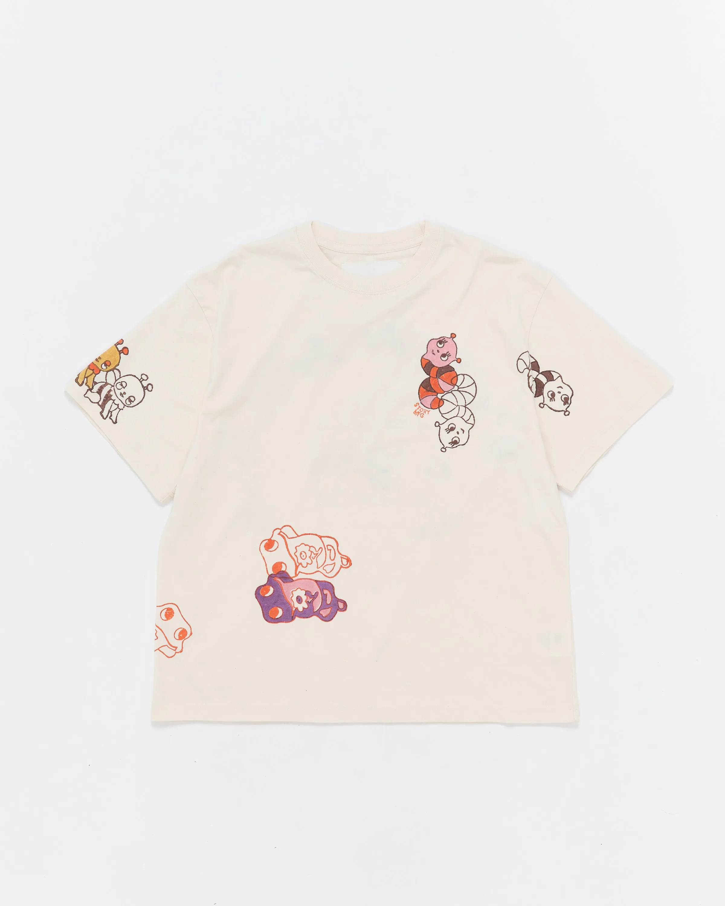 Grateful Tee SS - Ecru Earth Trip Spiral sold by Story Mfg.