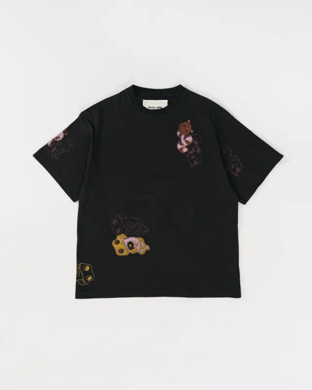 Grateful Tee SS - Black Earth Trip Spiral made by Story Mfg.