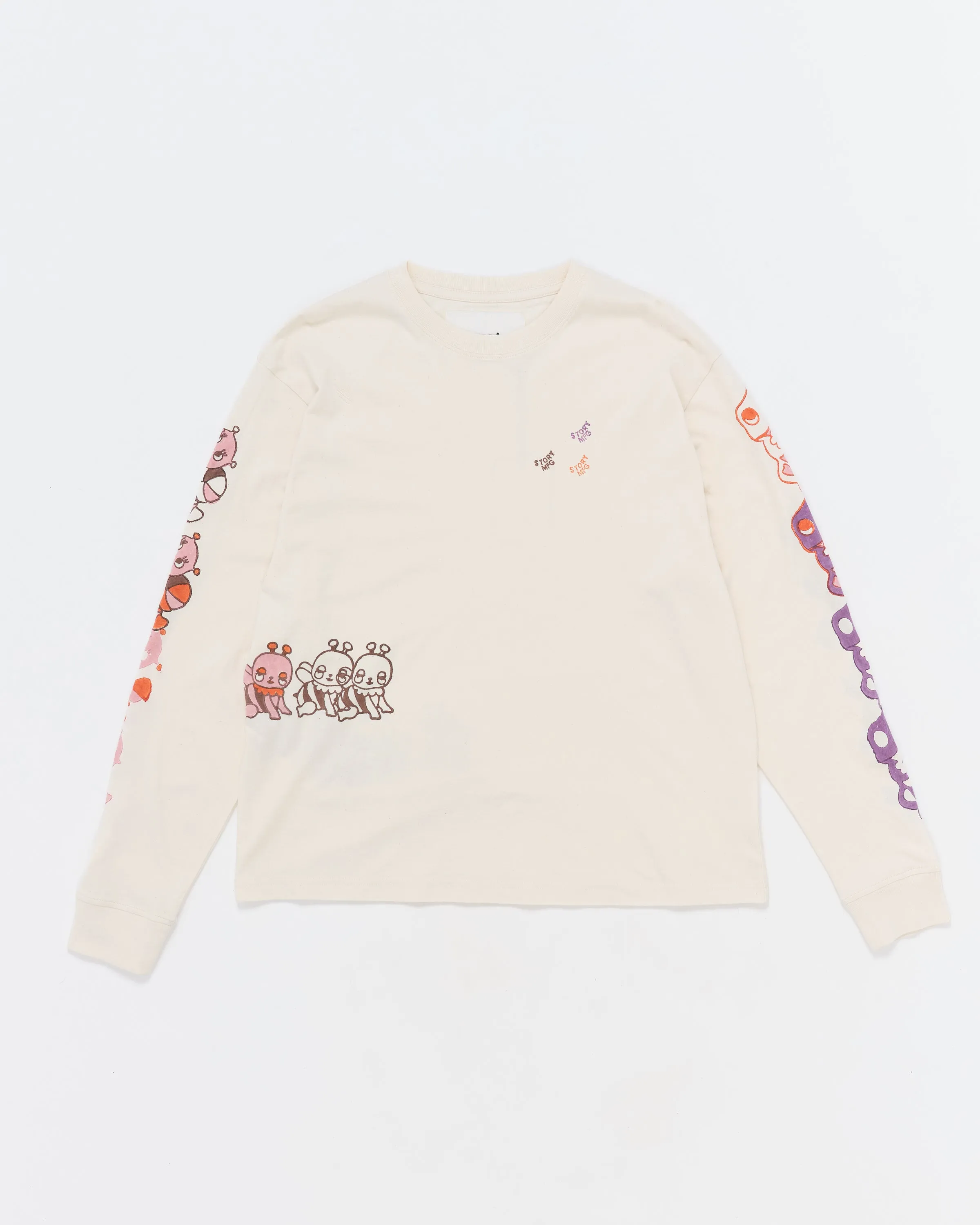 Grateful Tee LS - Ecru Earth Trip sold by Story Mfg.