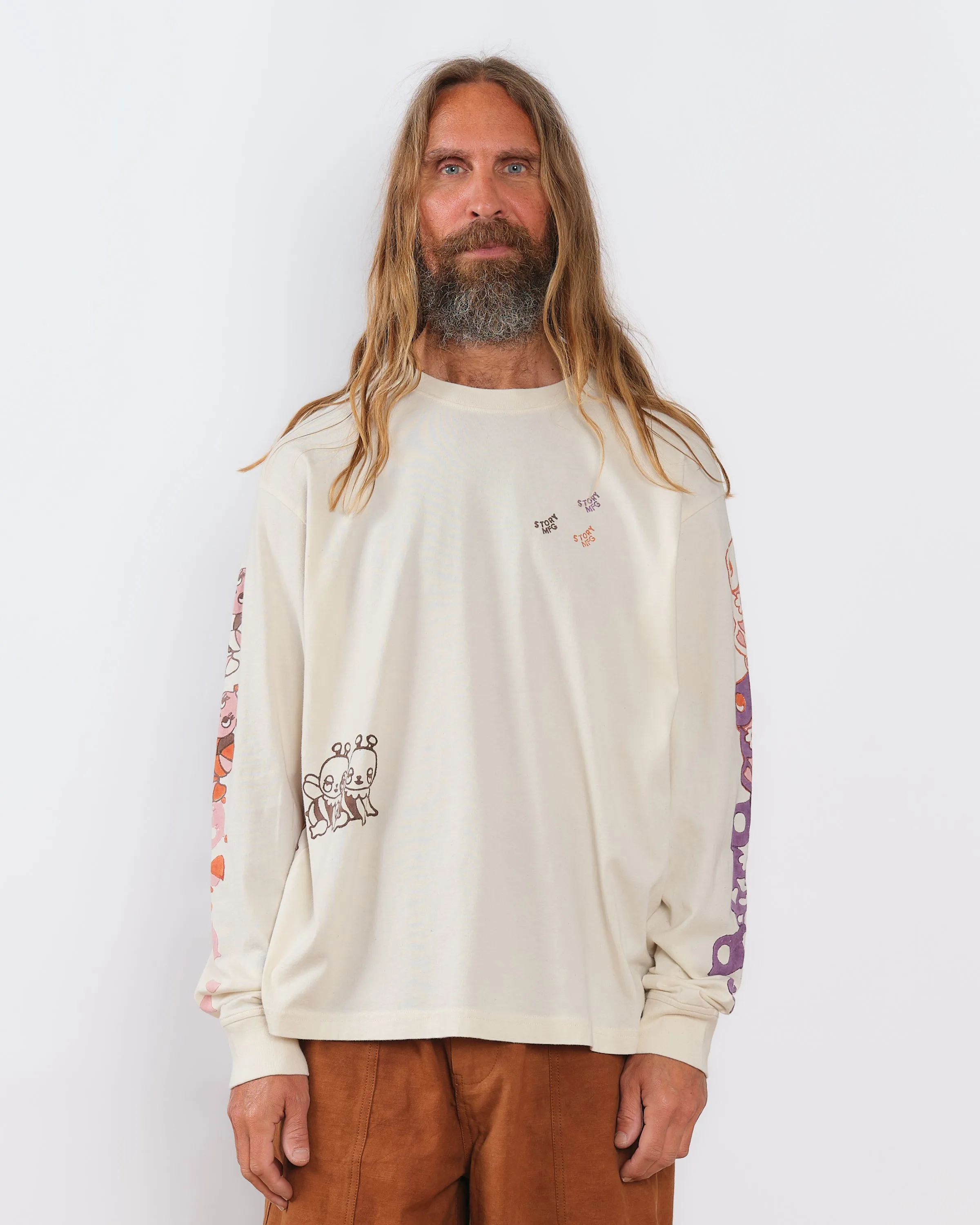 Grateful Tee LS - Ecru Earth Trip sold by Story Mfg. product image thumbnail 2