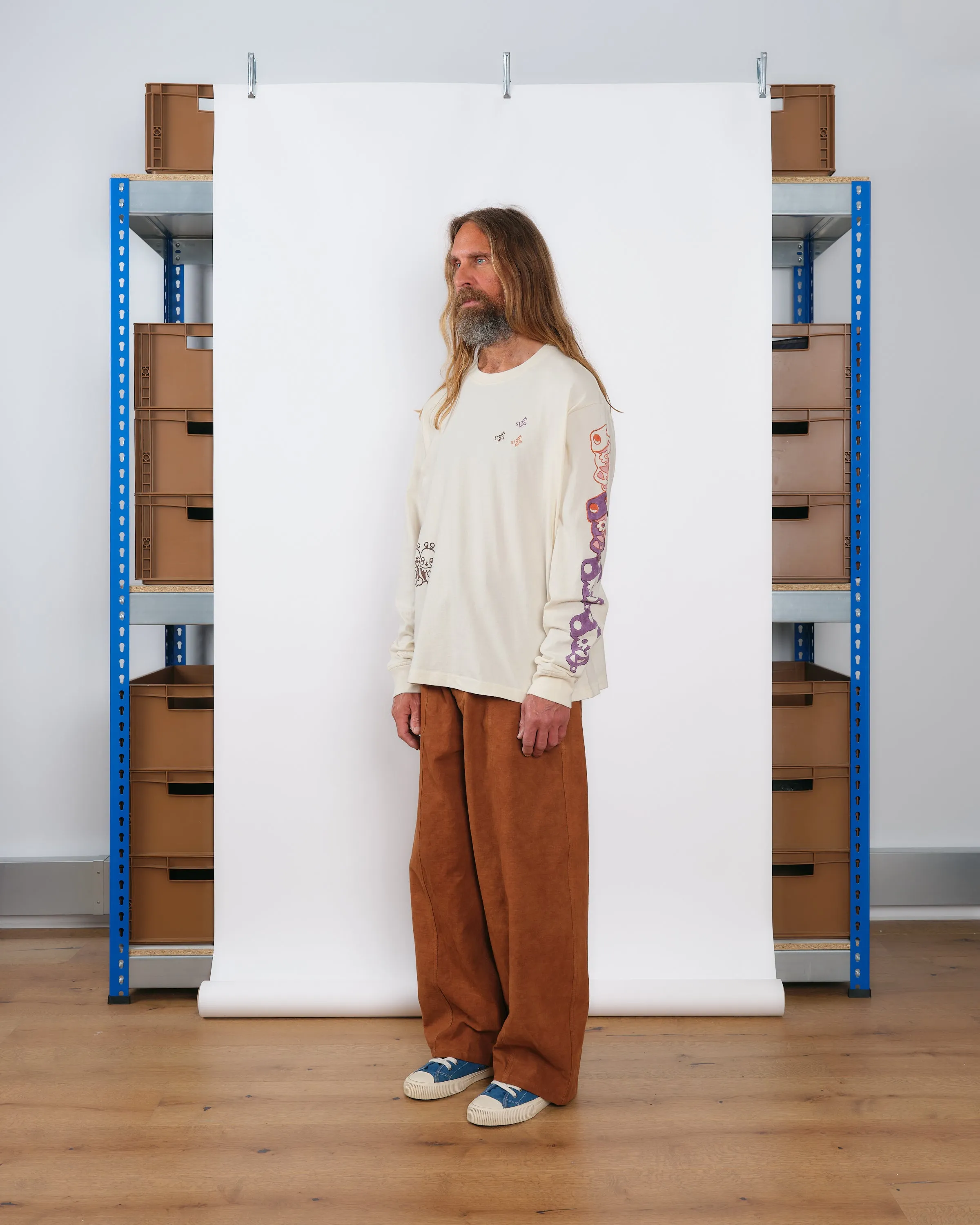 Grateful Tee LS - Ecru Earth Trip sold by Story Mfg. product image thumbnail 4