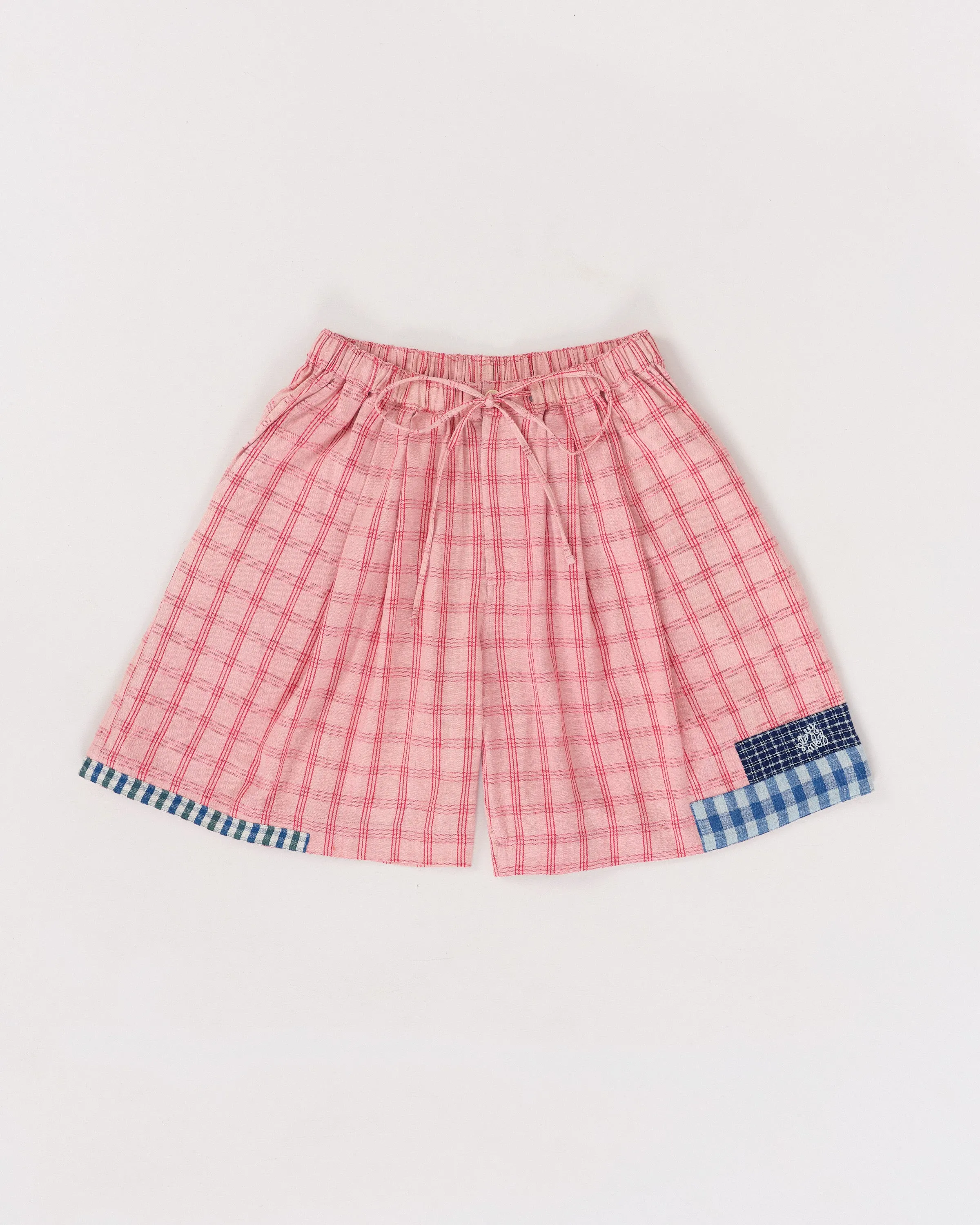 Bridge Shorts - Pink Picnic Handloom sold by Story Mfg. product image thumbnail 3