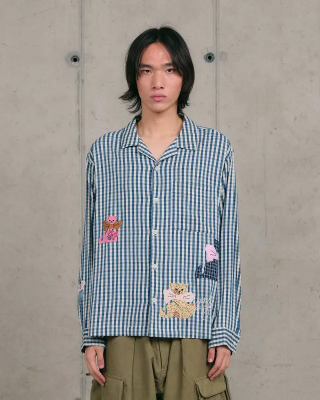 Greetings Shirt LS - Check Tales sold by Story Mfg.