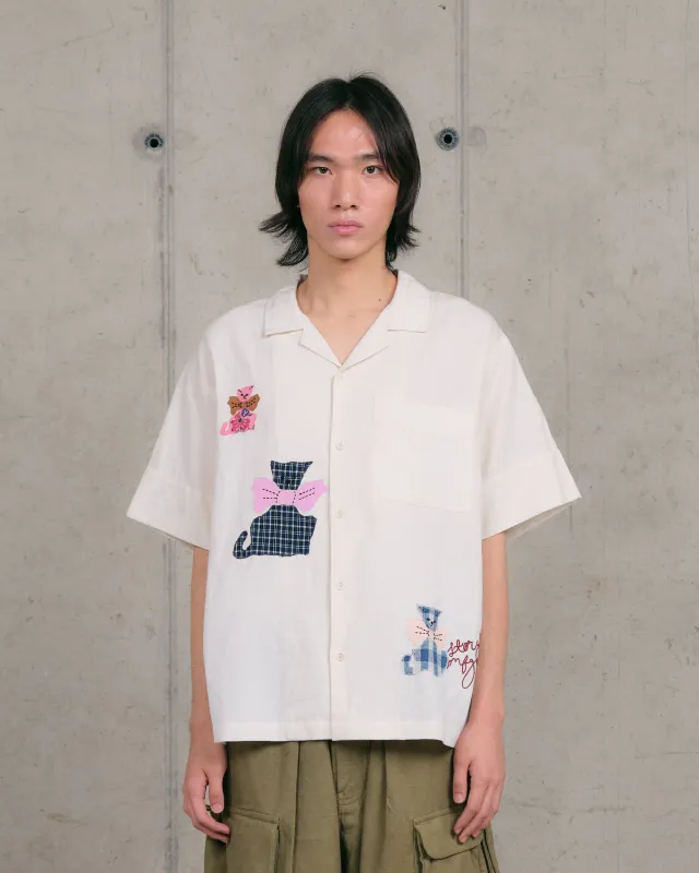 Greetings Shirt SS - Ecru Tales sold by Story Mfg.