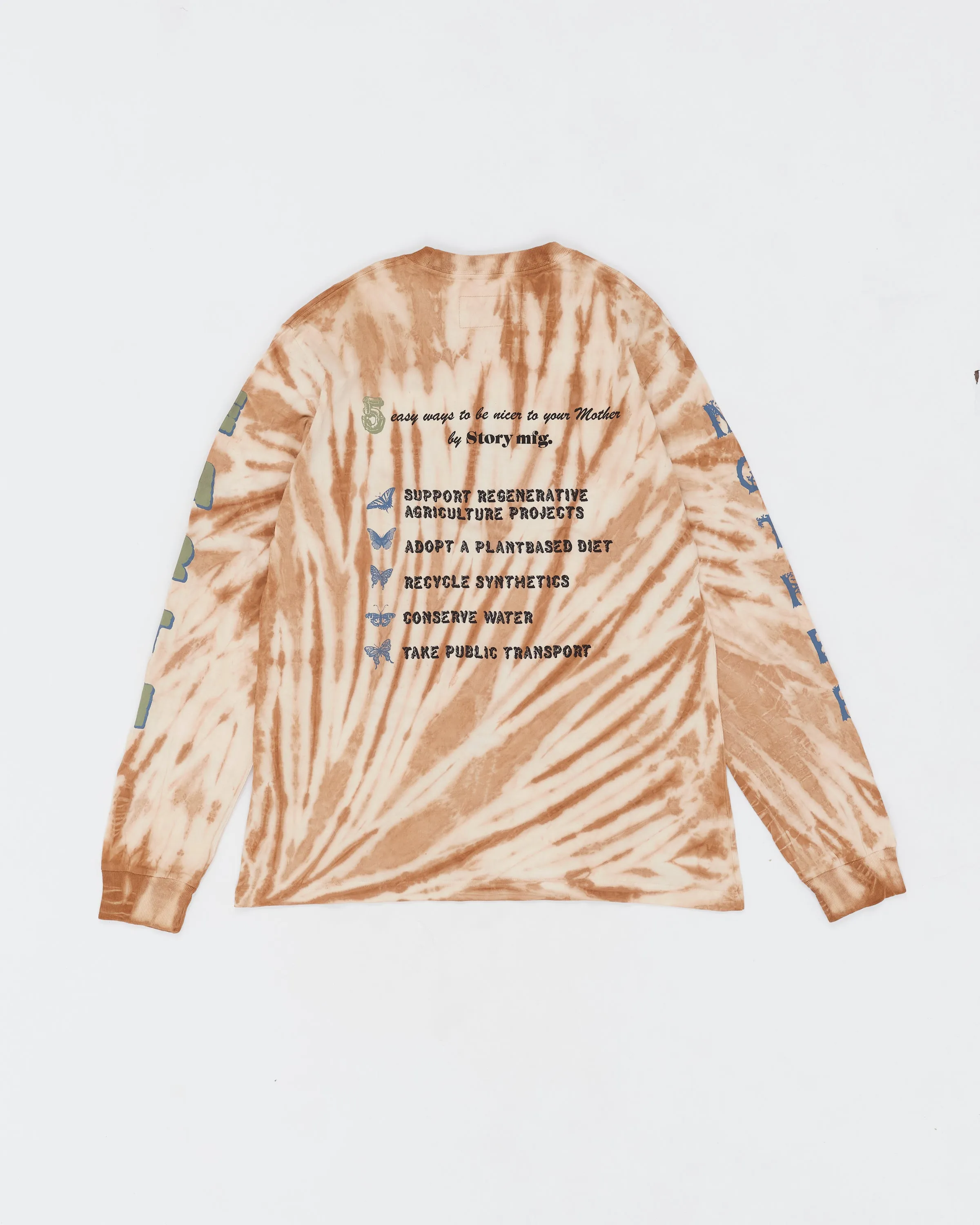 Grateful Tee LS - Mother Earth Bark Brown Ripple sold by Story Mfg. product image thumbnail 2