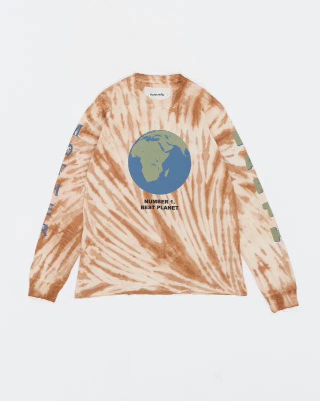 Grateful Tee LS - Mother Earth Bark Brown Ripple sold by Story Mfg.