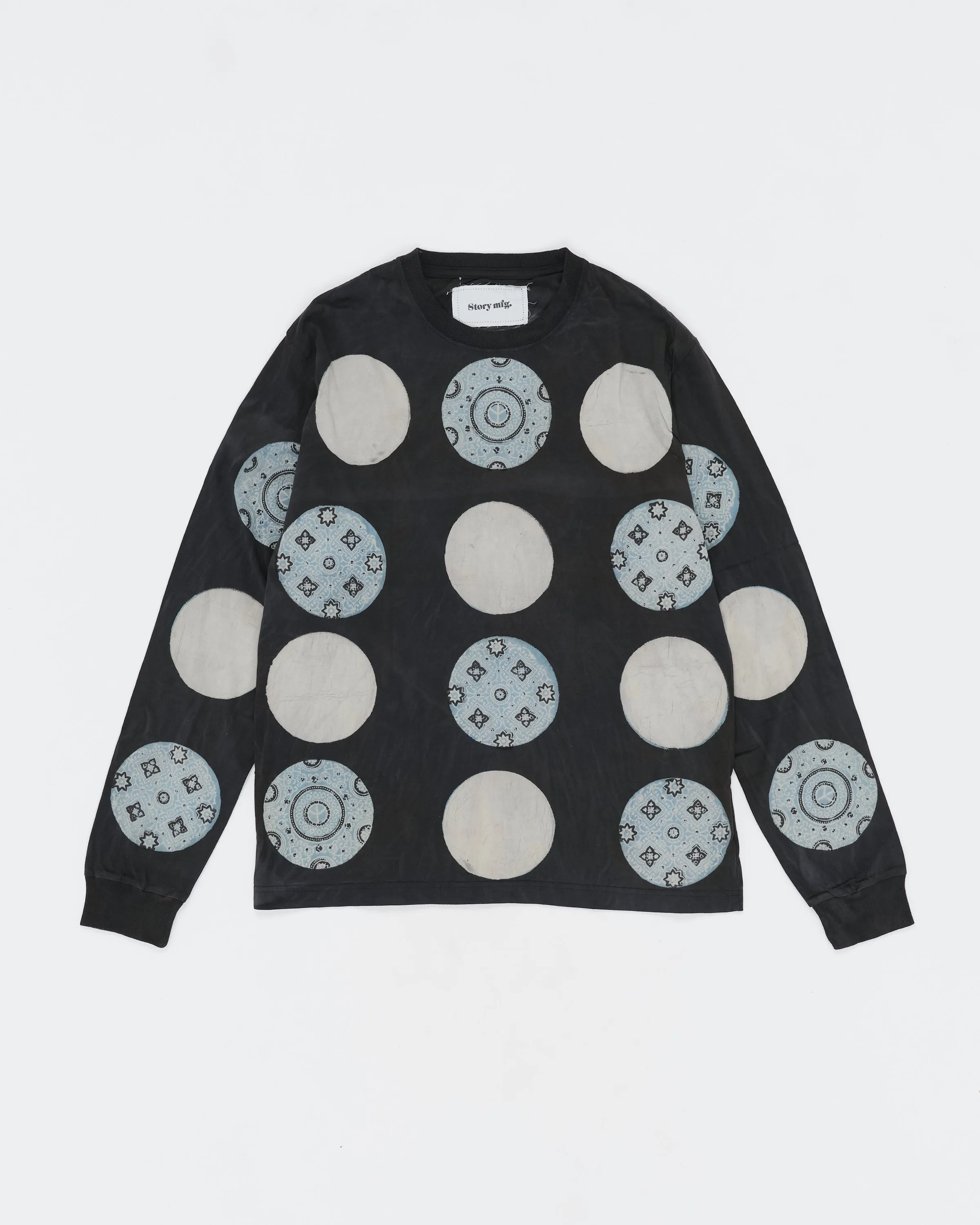 Grateful Tee LS - Black Portal Print sold by Story Mfg.