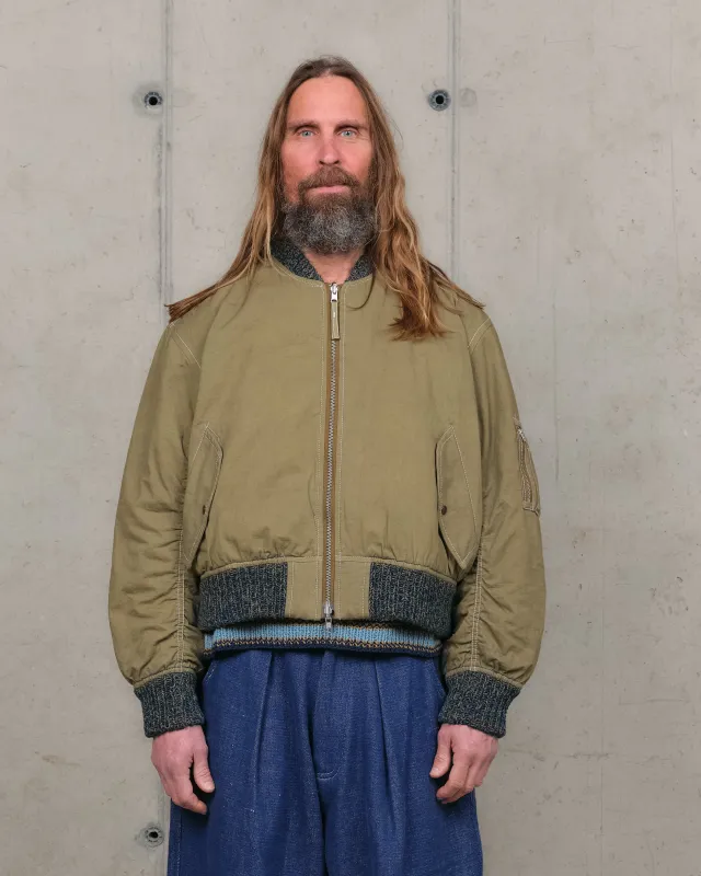 Seed Bomber - Olive Wonky-Wear made by Story Mfg.