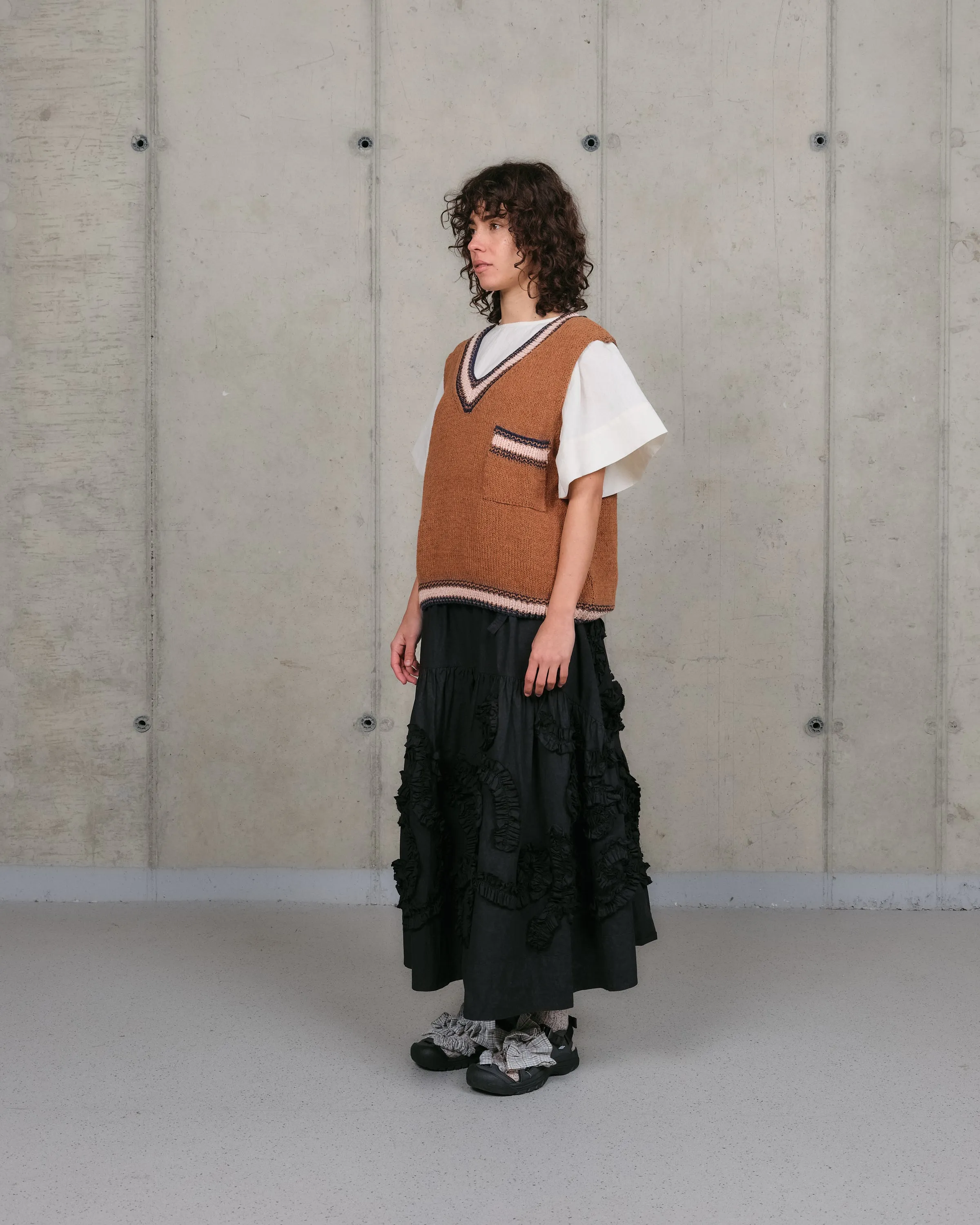 Bulb Knit Vest - Twisted Brown sold by Story Mfg. product image thumbnail 3