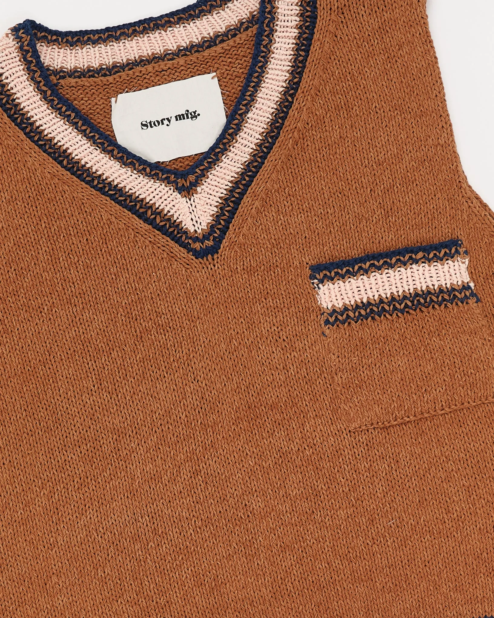 Bulb Knit Vest - Twisted Brown sold by Story Mfg. product image thumbnail 4