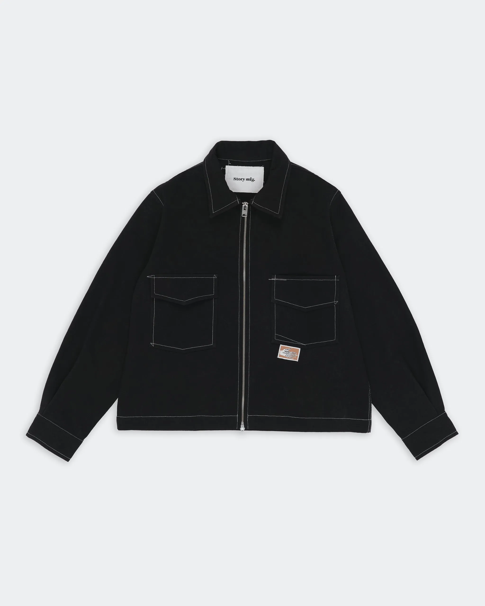 555 Jacket - Black Wonky-Wear sold by Story Mfg. product image thumbnail 2