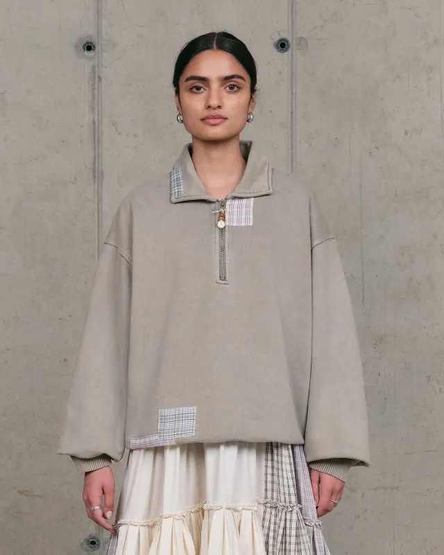 Geo Pullover - Grey Picnic sold by Story Mfg.