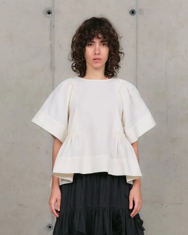 Ramson Top - Ecru Handloom sold by Story Mfg.